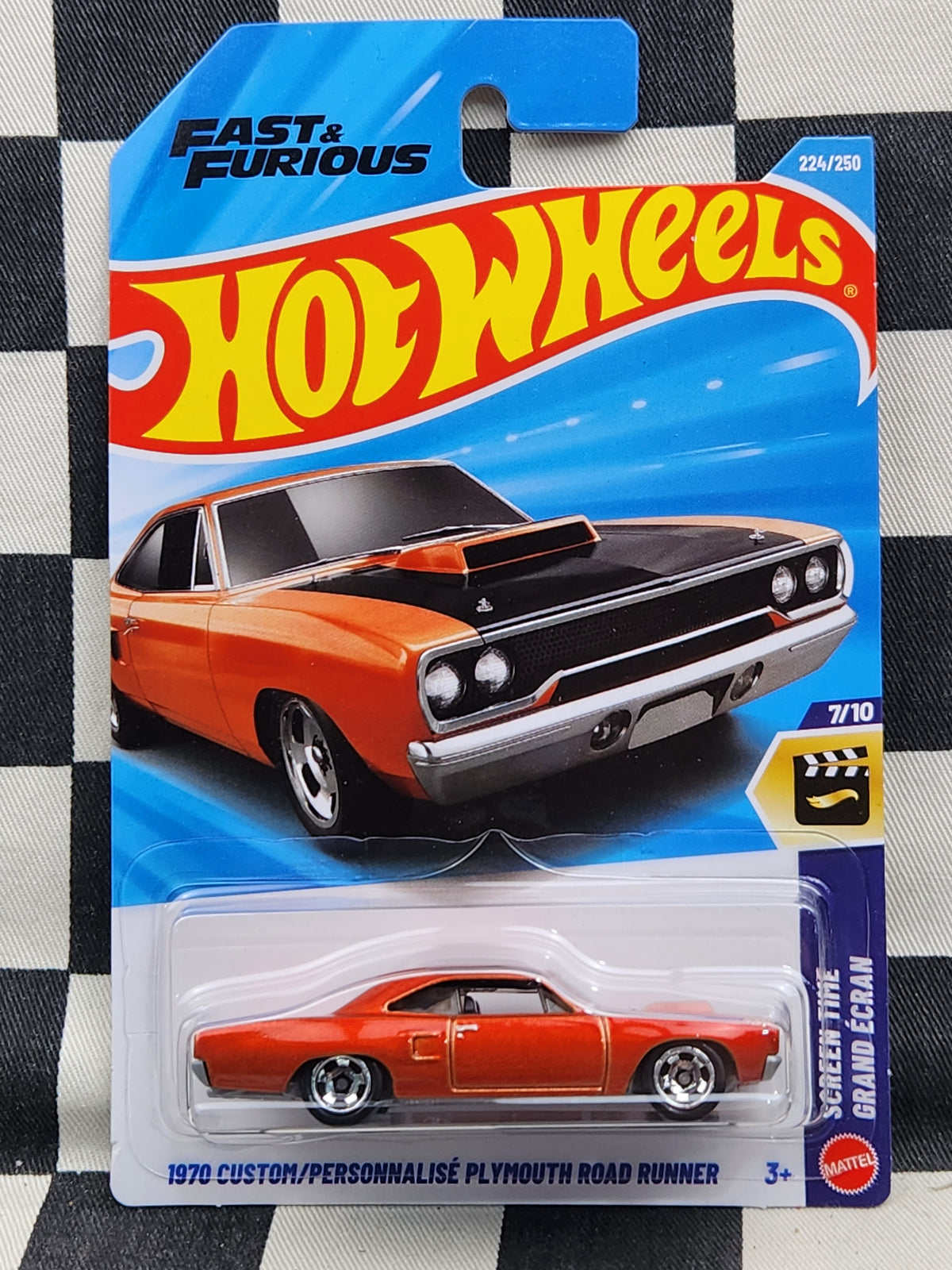 Hot Wheels 2026 Screen Time Fast & Furious 1970 Plymouth Road Runner Orange