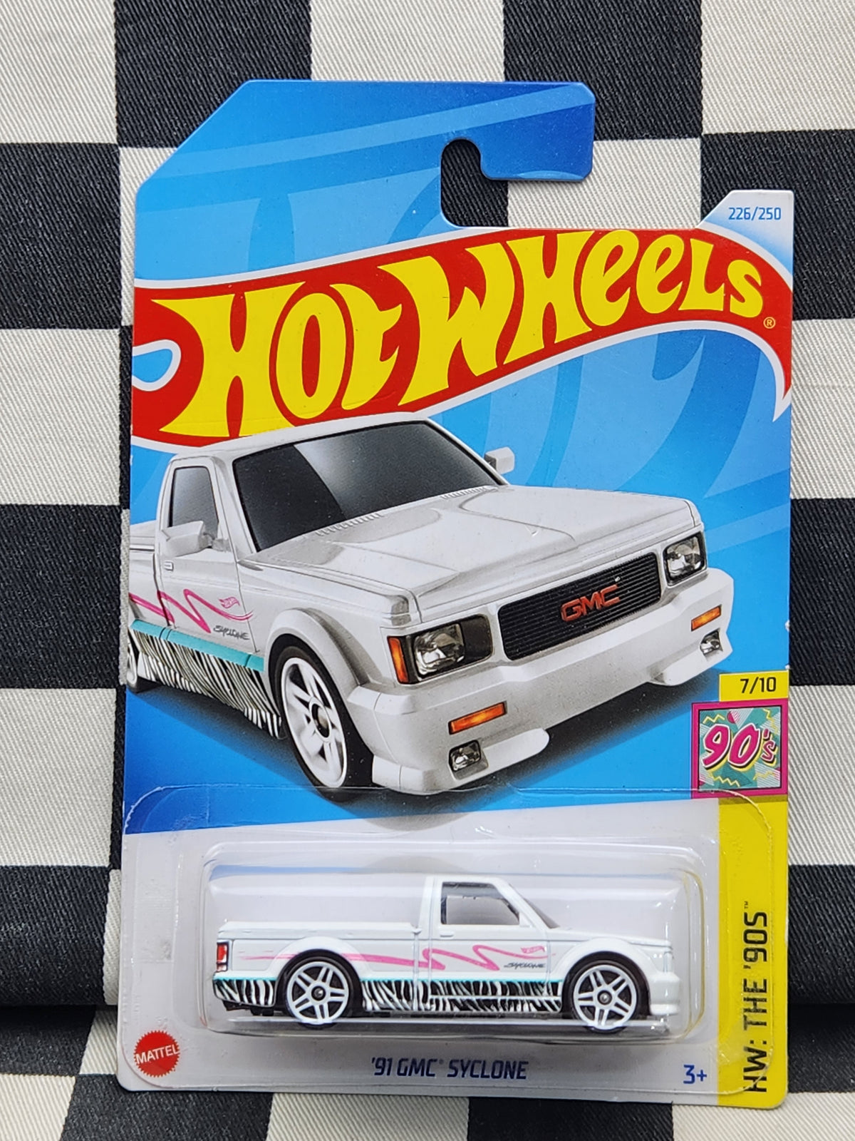 Hot Wheels 2024 The 90s GMC Syclone Pickup White