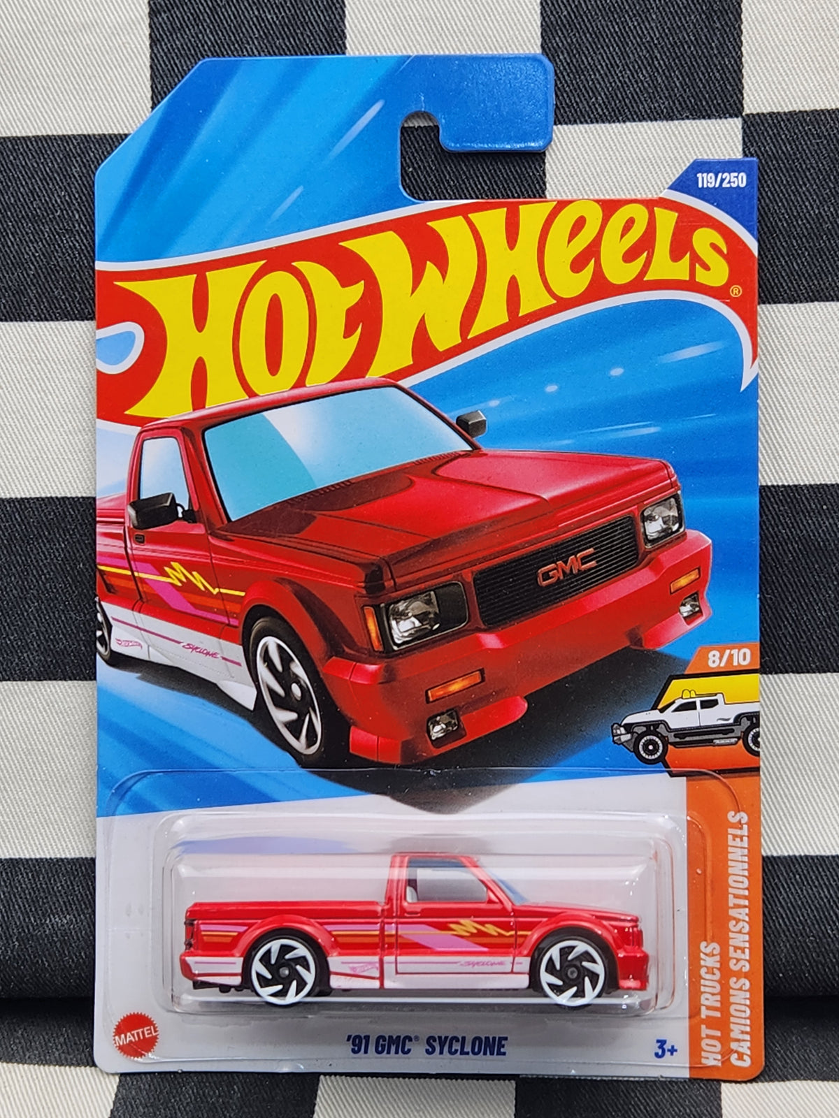 Hot Wheels 2025 Hot Trucks GMC Syclone Pickup Red