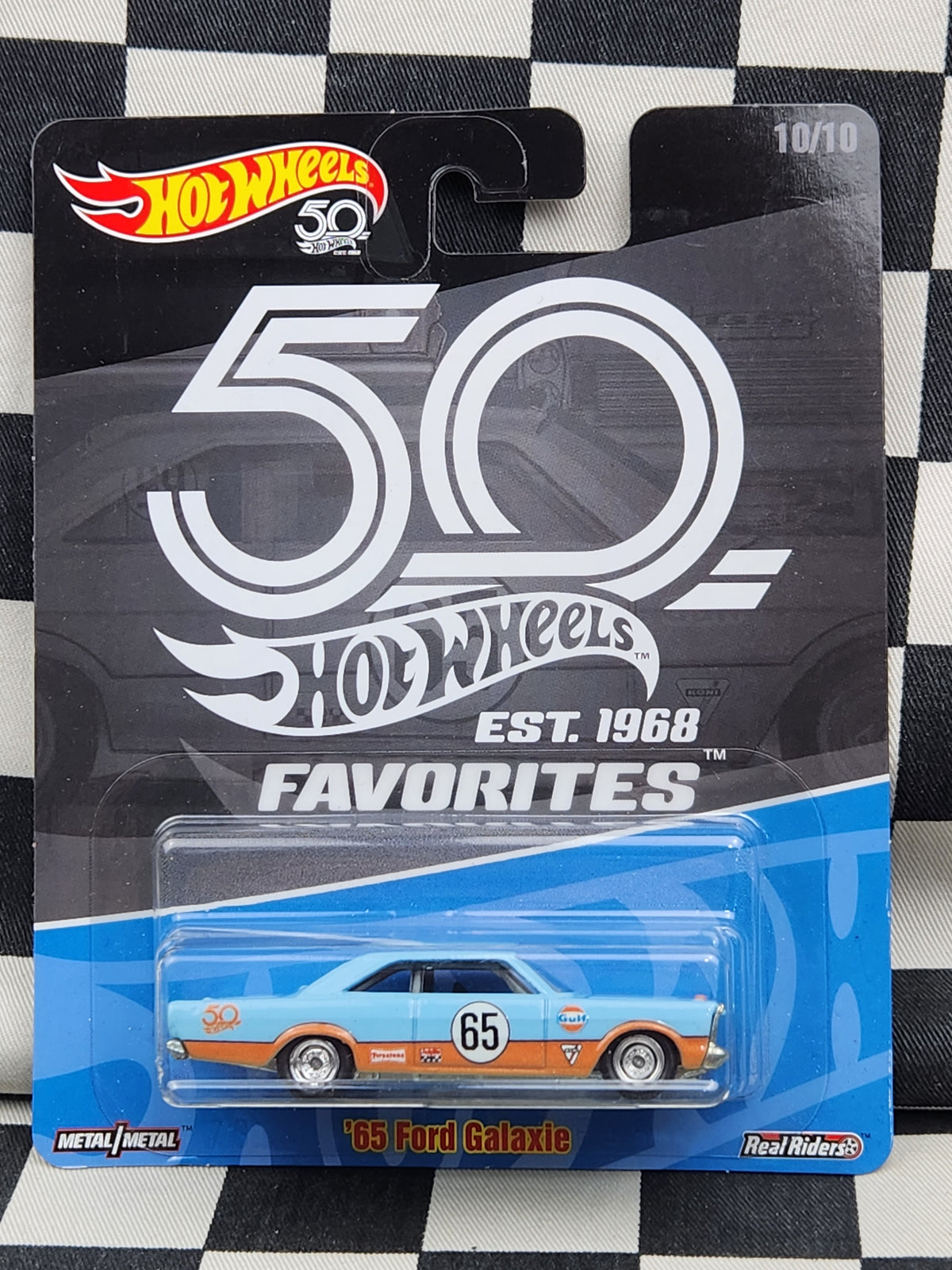 Hot Wheels Premium 50th Anniversary GULF 65 Ford Galaxie