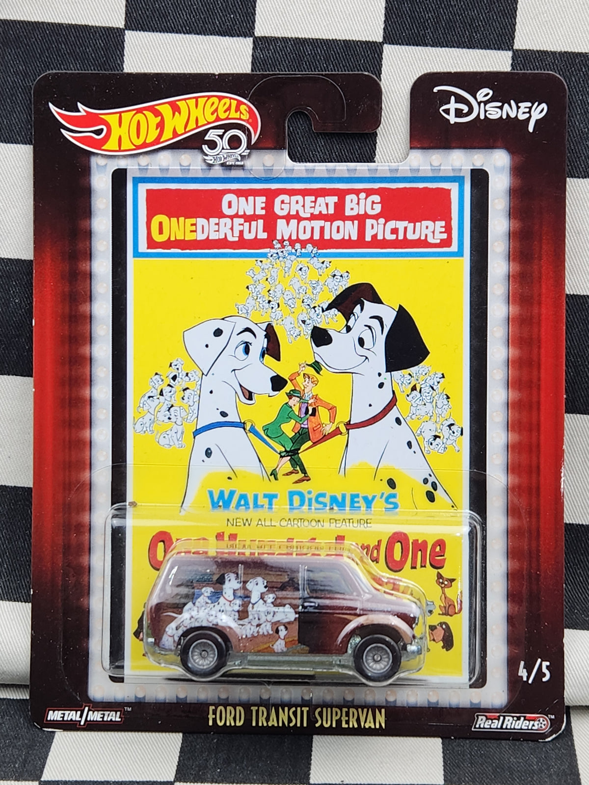 Hot Wheels Premium One Hundred And One Dalmations Ford Transit Supervan