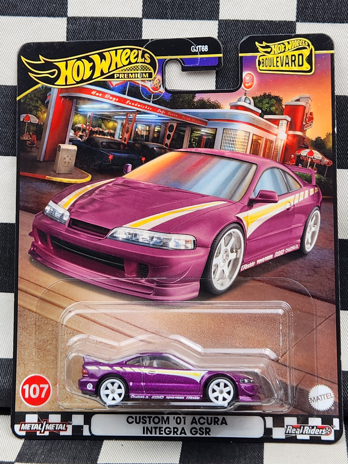 Hot Wheels Premium Boulevard #107 Custom 01 Acura Integra GSR