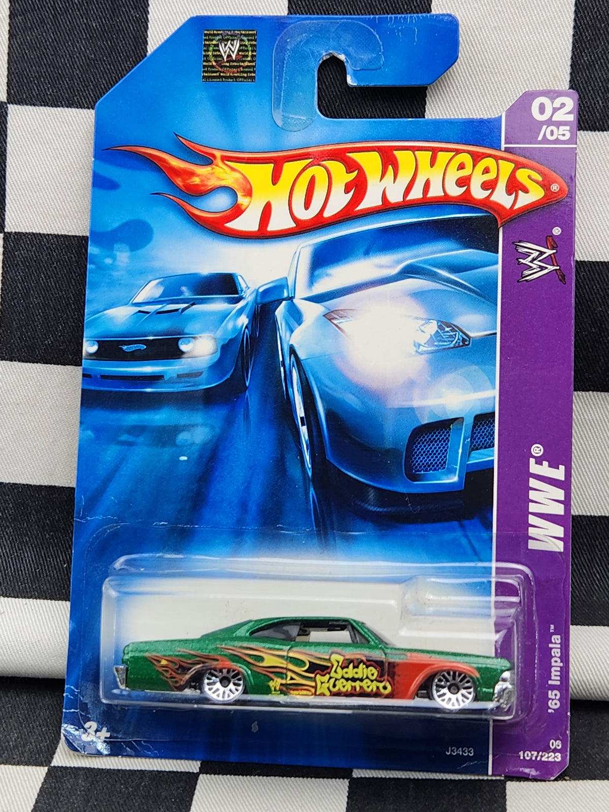 Hot Wheels 2006 WWE Eddie Guerrero 65 Impala