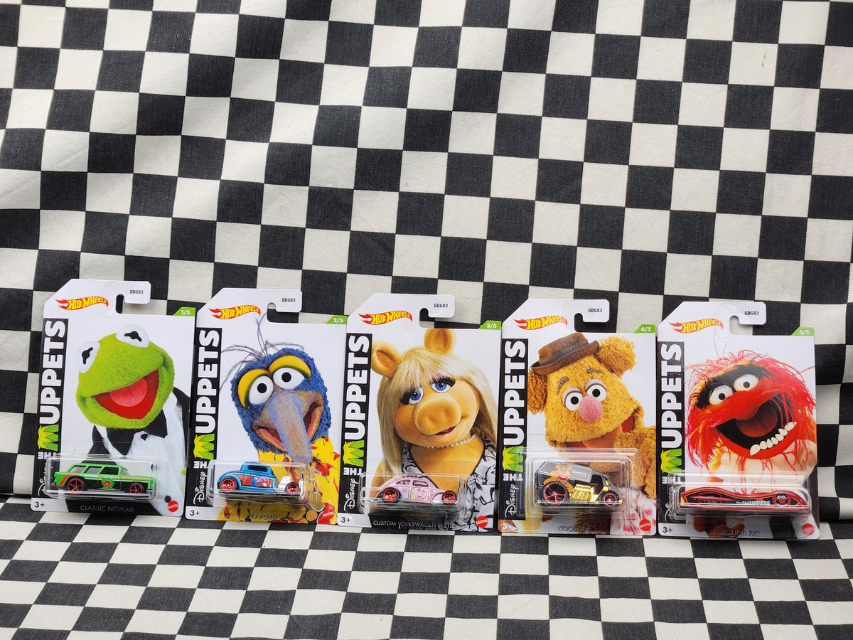 Hot Wheels The Muppets Full Set 5 Cars VW 1932 Ford Chevy Nomad & More