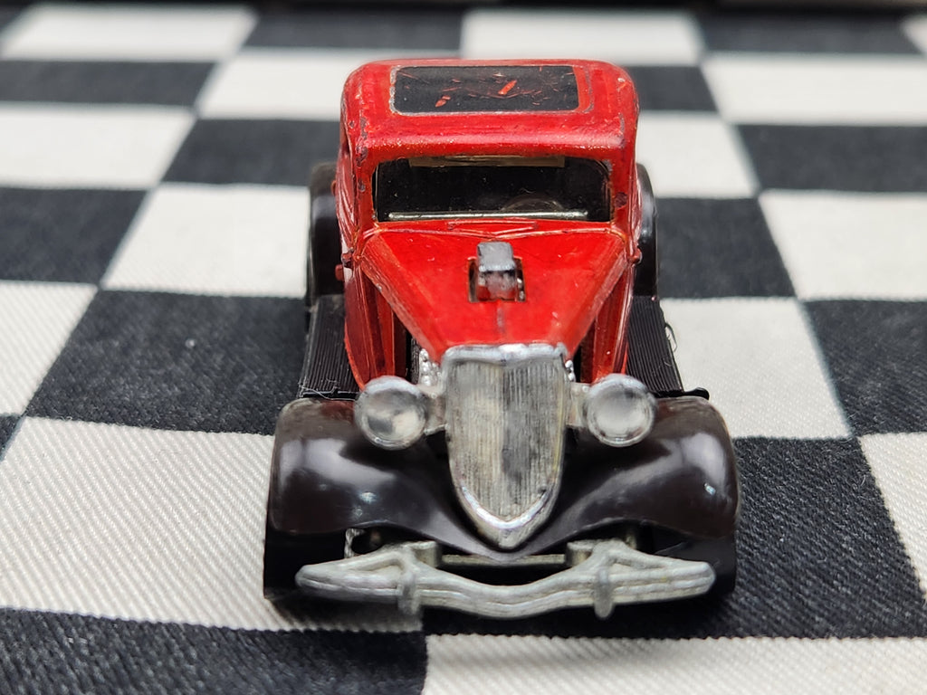 Vintage Loose Hot Wheels 34 Ford 3 Window Coupe Hot Rod HI Raker Blackwalls Dark Brown Guard Variant