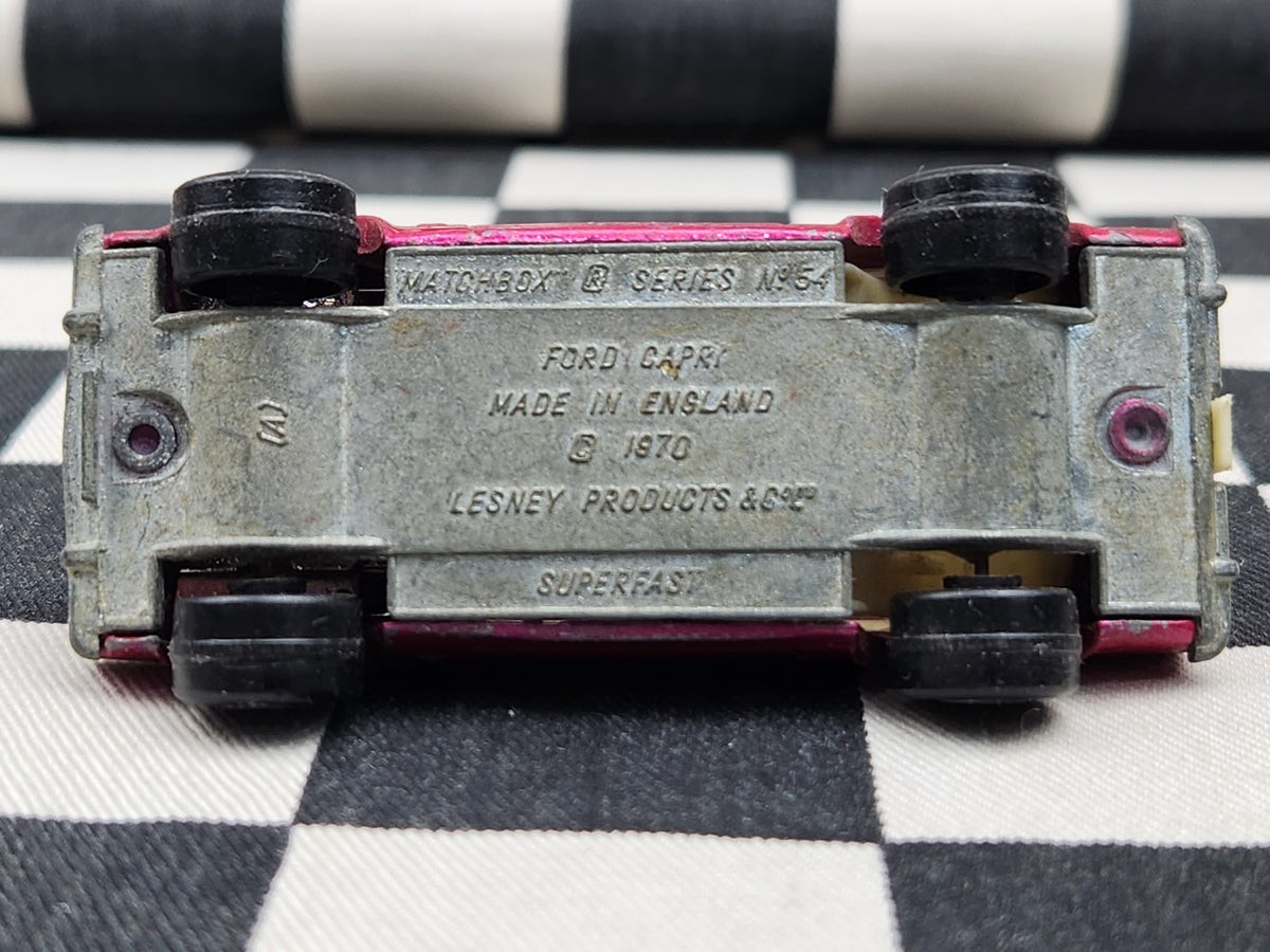 Vintage Loose Matchbox Superfast Ford Capri Magenta