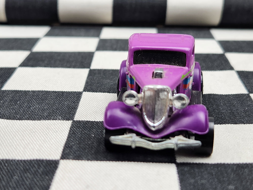 Vintage Loose Hot Wheels 34 Ford 3 Window Coupe Hot Rod Purple/Pink