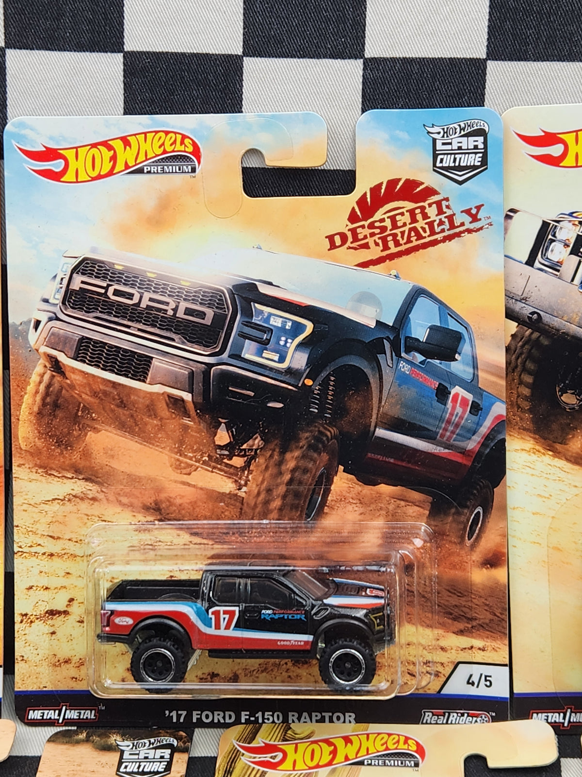 Hot Wheels Premium Desert rally Set of 5 VW Baja Bug Dodge F150 Raptor Jeep Oldsmobile