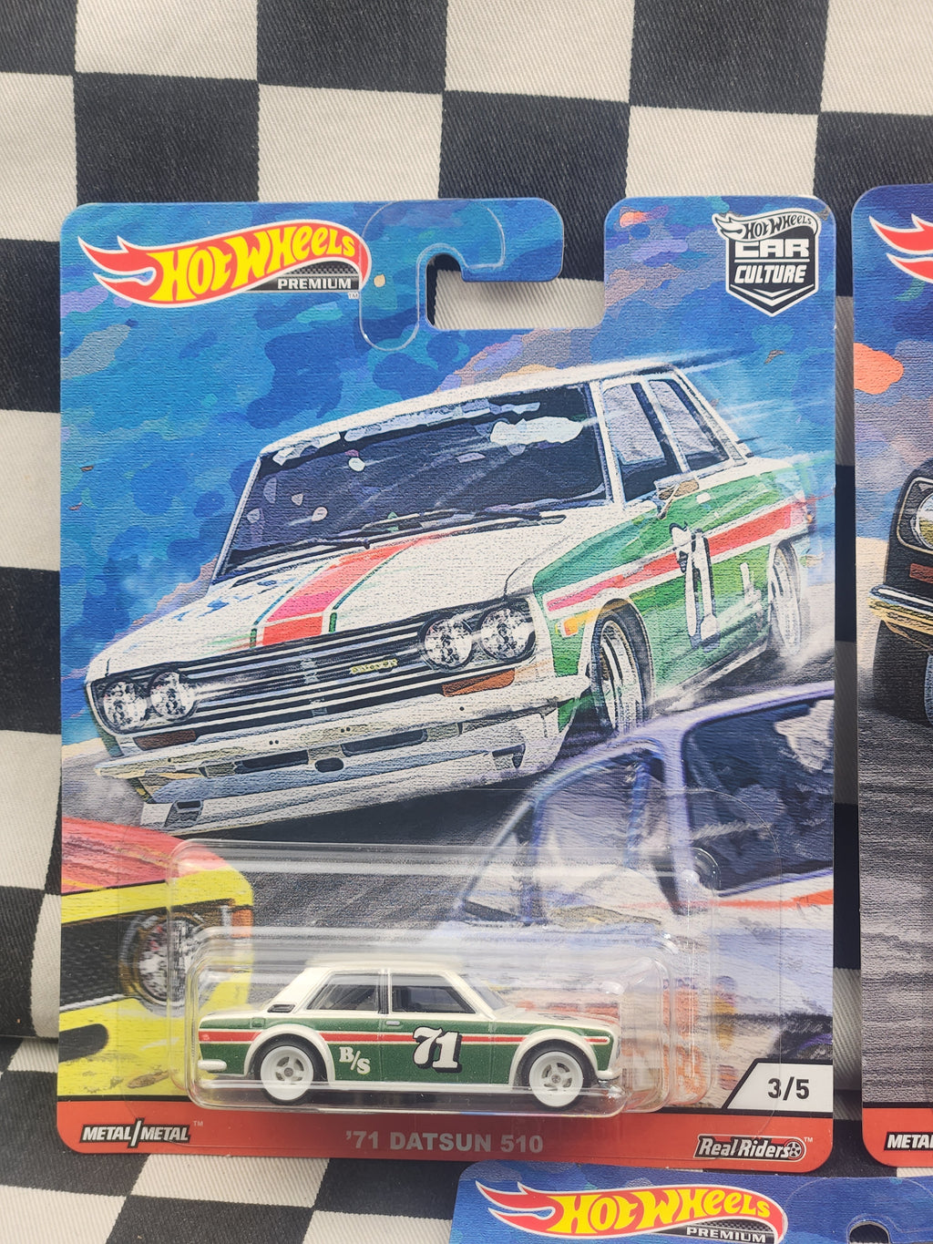 Hot Wheels Premium Door Slammers Set of 5 Ford Escort Datsun 510 Porsche 911 BMW 2002 Alfa Sprint GTA