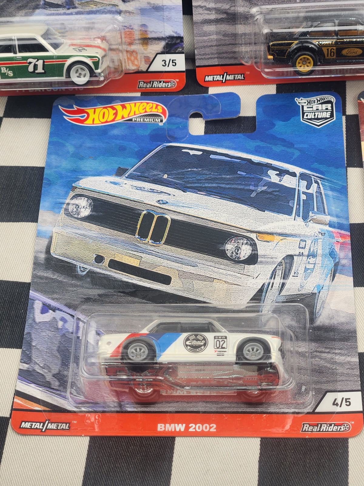 Hot Wheels Premium Door Slammers Set of 5 Ford Escort Datsun 510 Porsche 911 BMW 2002 Alfa Sprint GTA