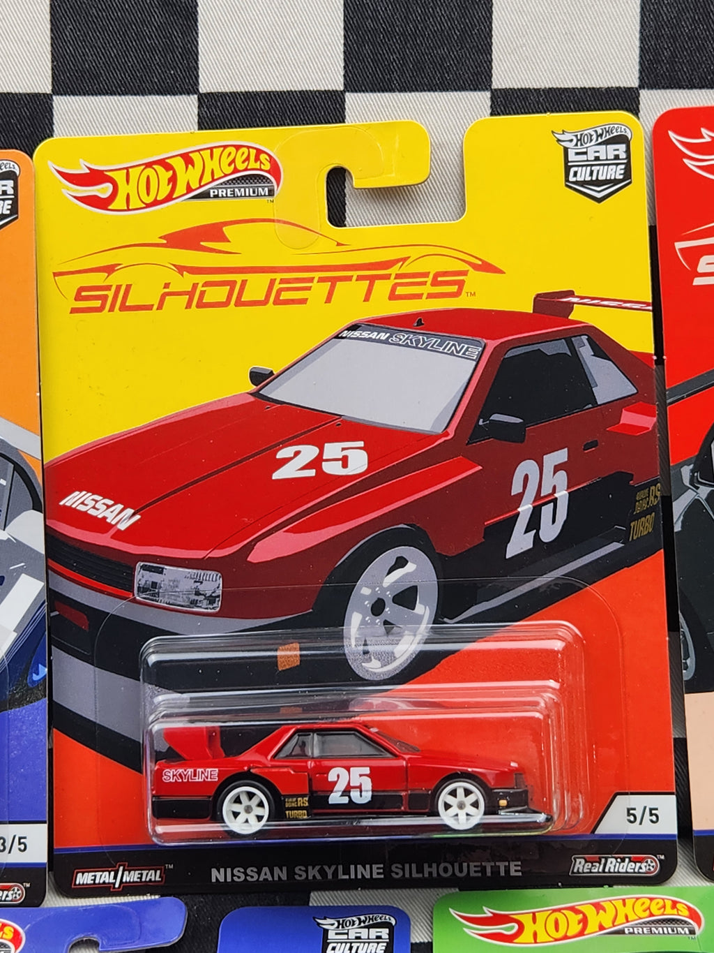Hot Wheels Premium Silhouettes Set of 5 Nissan Skyline RWB Porsche 935 Chevy Corvette Monza