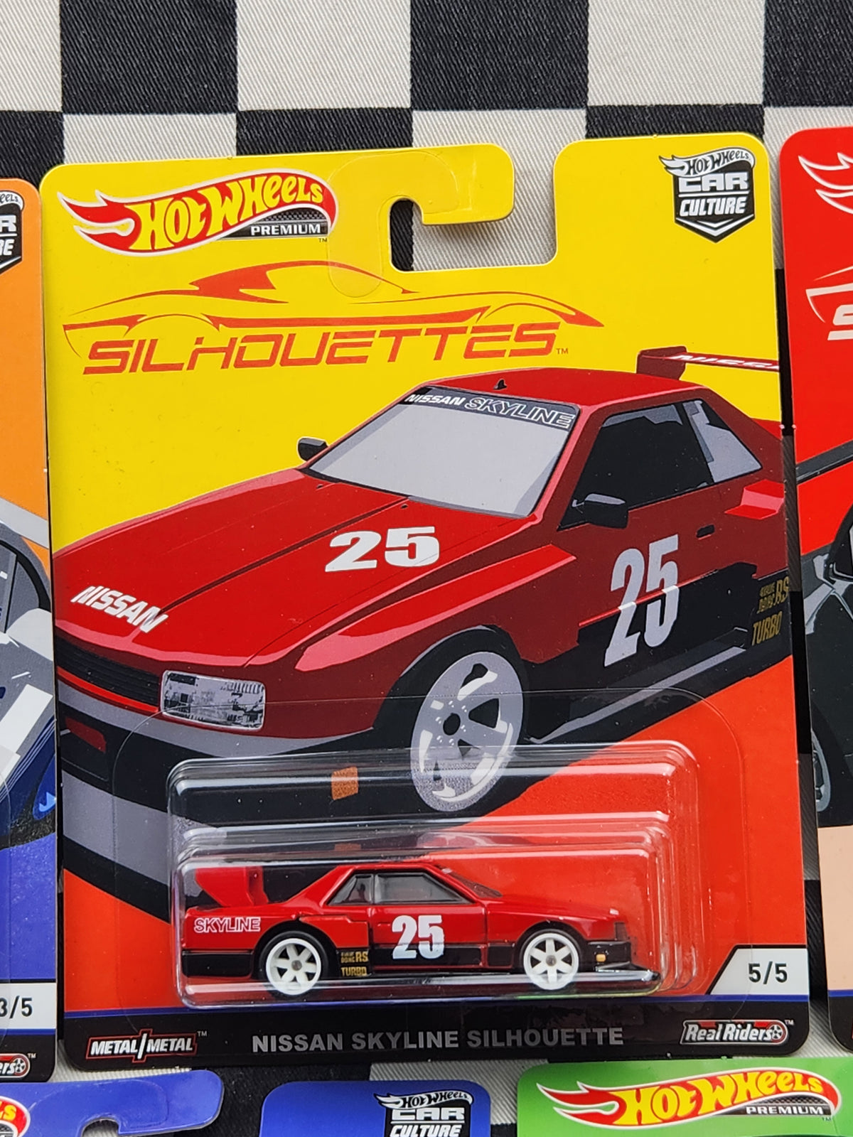 Hot Wheels Premium Silhouettes Set of 5 Nissan Skyline RWB Porsche 935 Chevy Corvette Monza