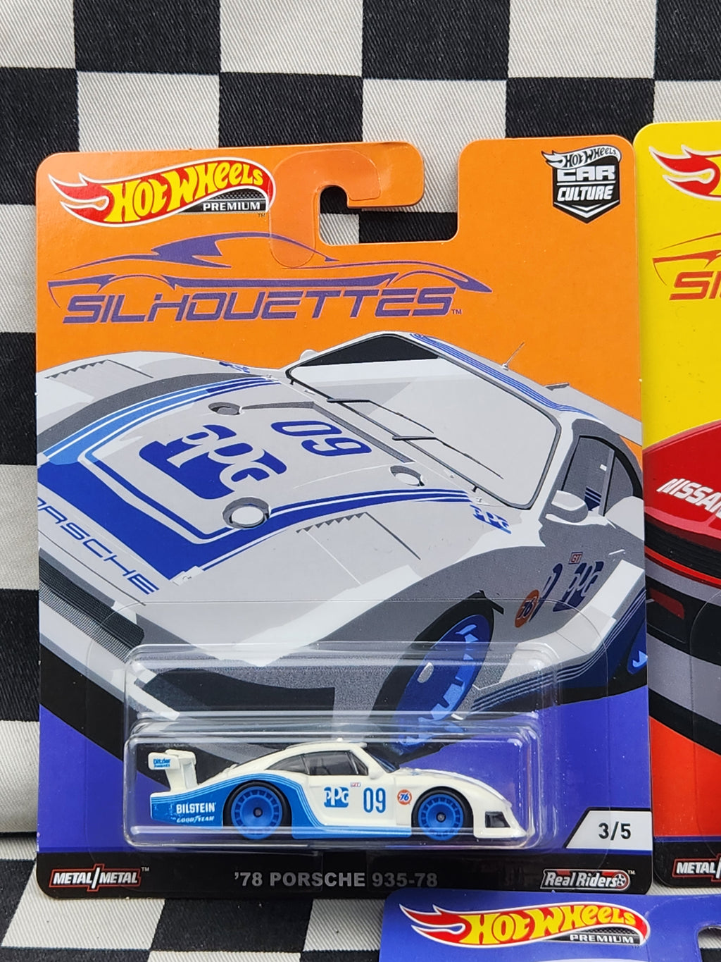 Hot Wheels Premium Silhouettes Set of 5 Nissan Skyline RWB Porsche 935 Chevy Corvette Monza