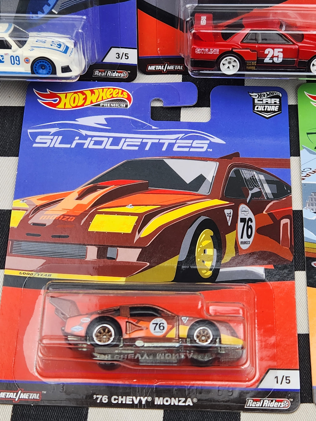 Hot Wheels Premium Silhouettes Set of 5 Nissan Skyline RWB Porsche 935 Chevy Corvette Monza