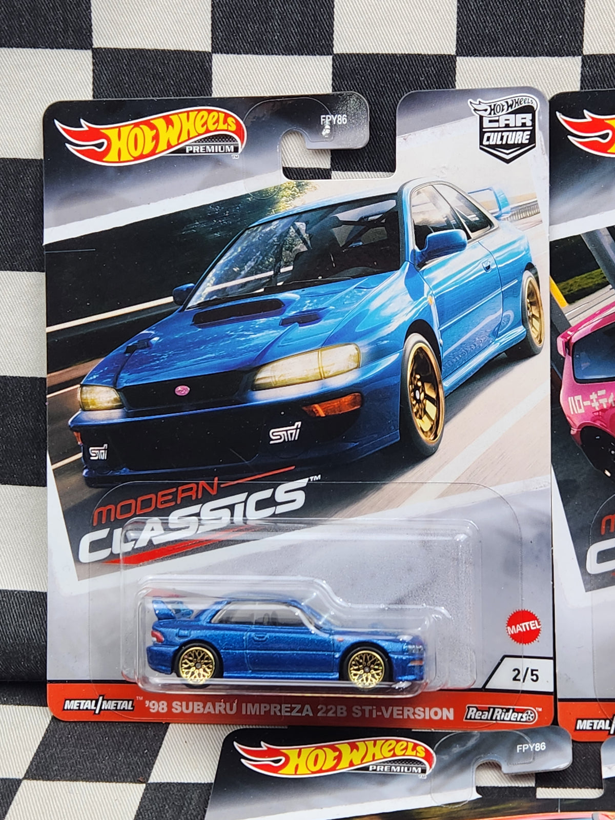Hot Wheels Premium Modern Classics Set of 5 Nissan Silvia Hello Kitty Honda Civic Subaru Impreza 22B STI VW Jetta Mercedes