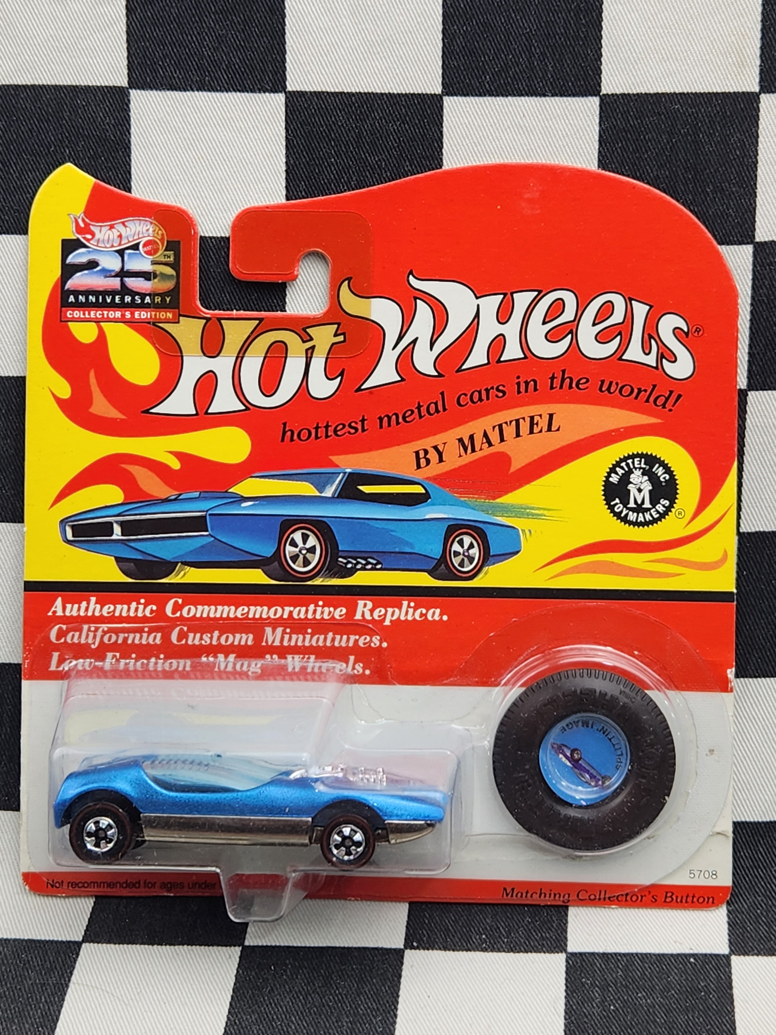 Hot Wheels 1993 25th Anniversary REDLINE Splittin Image Blue