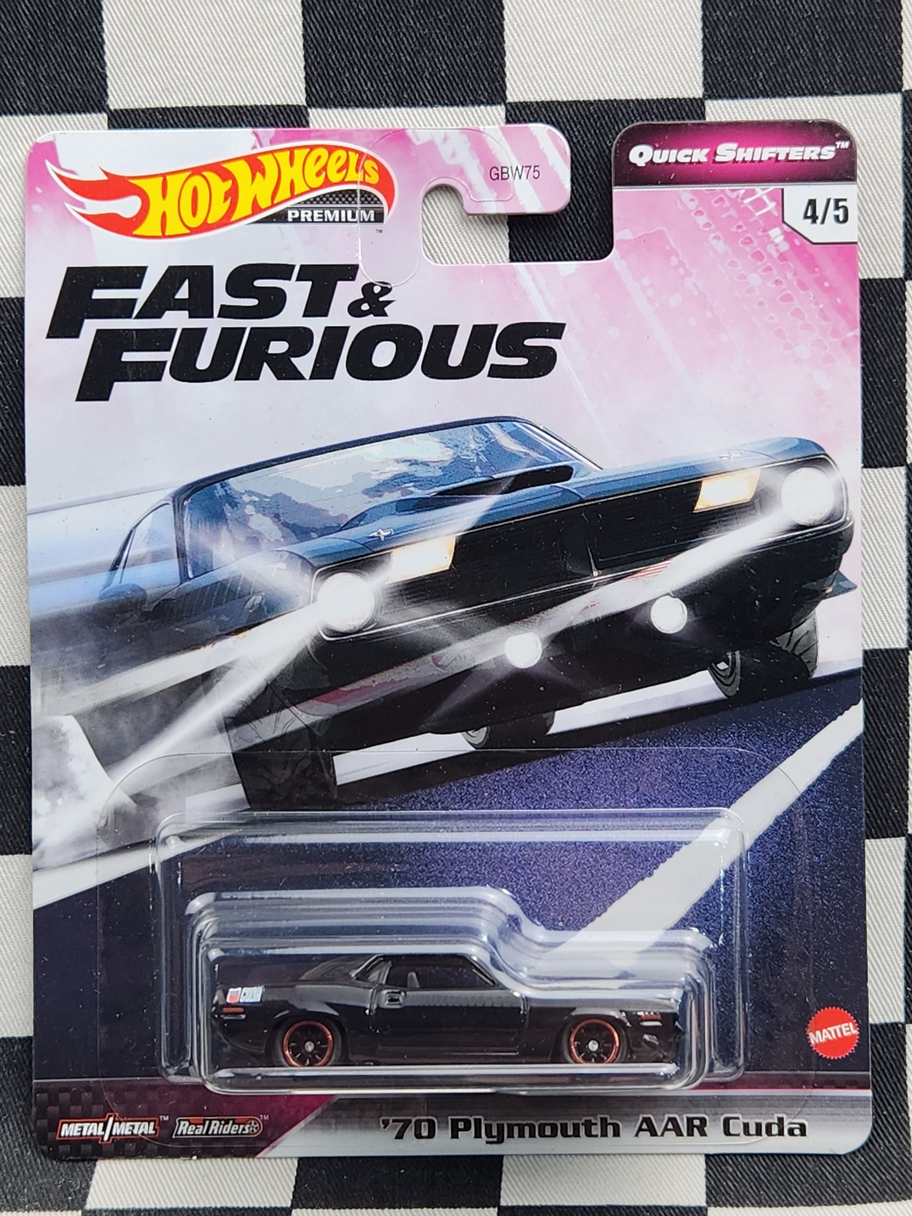 Hot Wheels Premium Fast & Furious Quick Shifters 70 Plymouth AAR Cuda