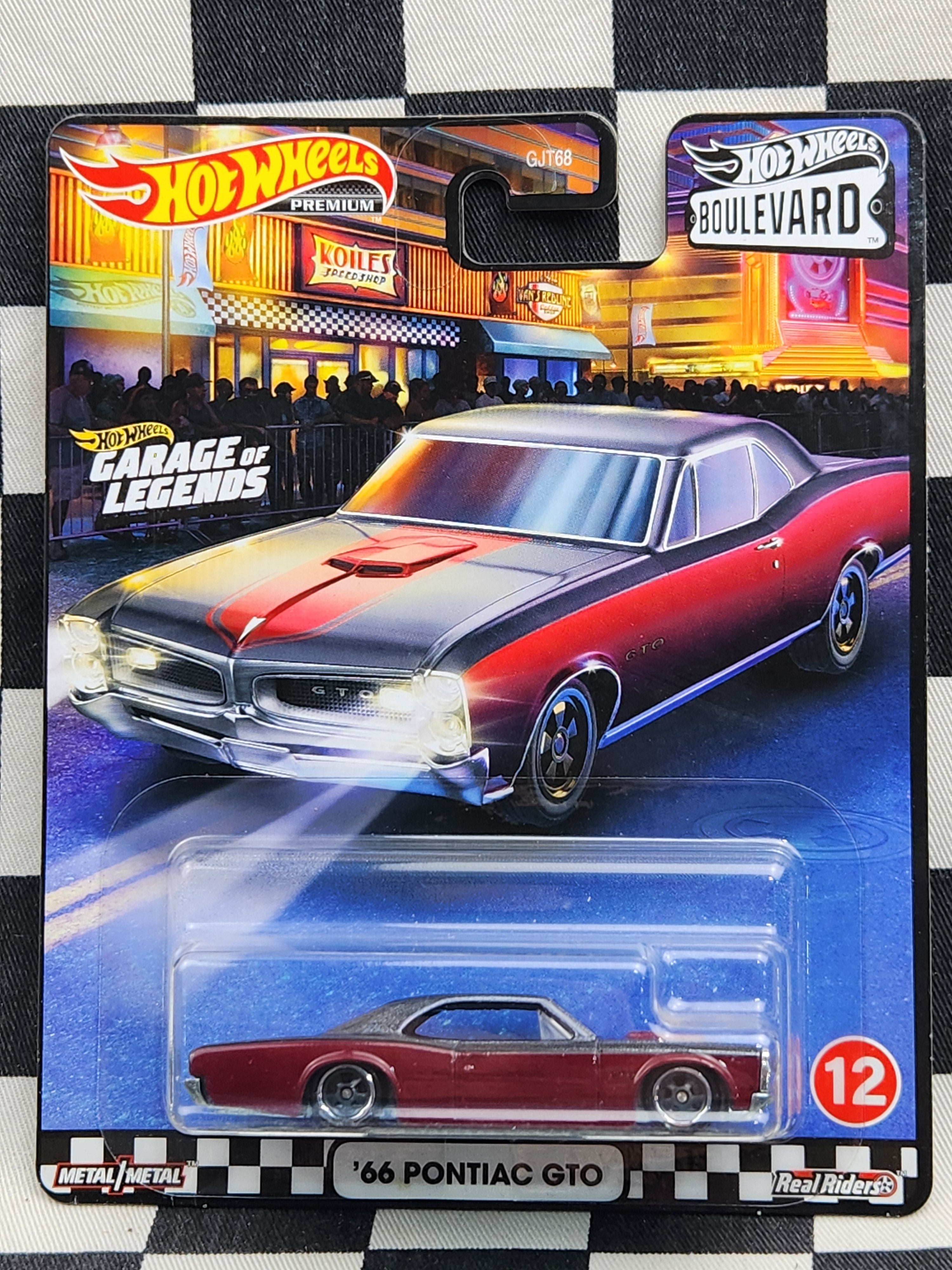 Hot Wheels Premium Boulevard #12 66 Pontiac GTO