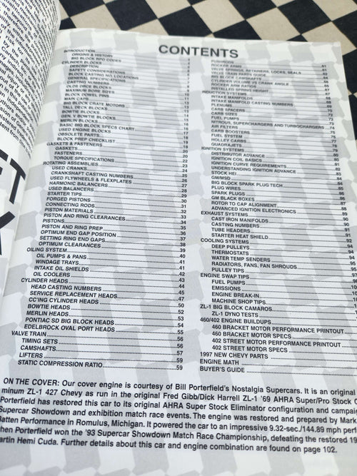 Chevrolet Big Block Parts Interchange Manual