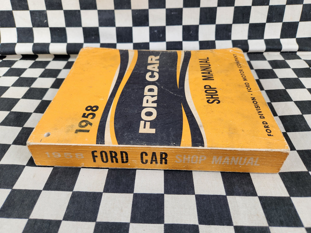 Genuine 1958 Ford Workshop Manual Passenger Car Customline Mainline Ranchwagon