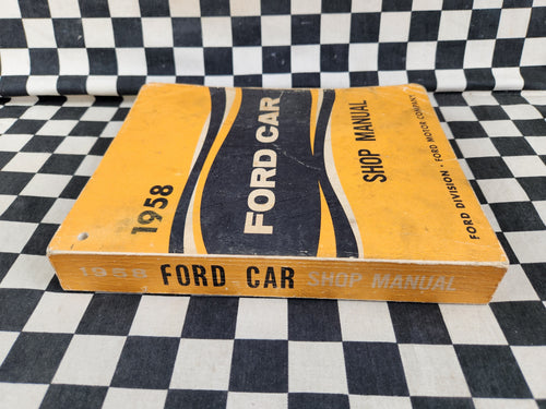 Genuine 1958 Ford Workshop Manual Passenger Car Customline Mainline Ranchwagon