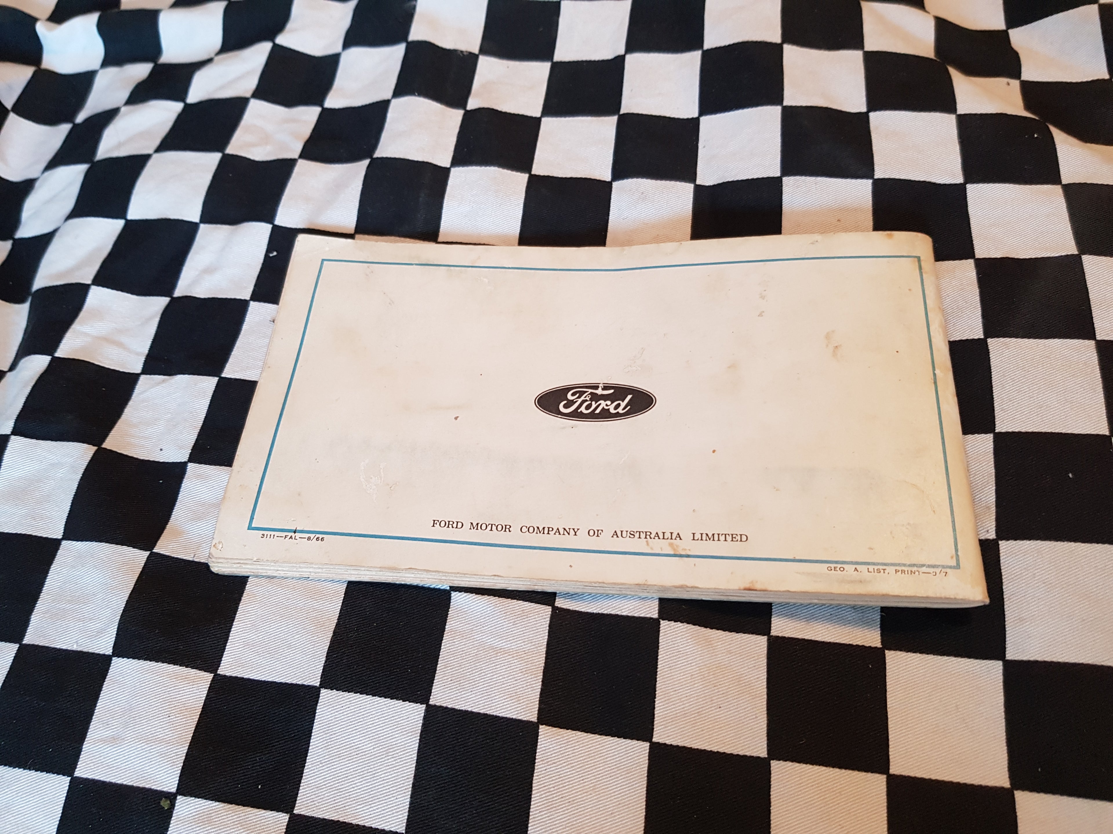 XR Falcon Owners Manual
