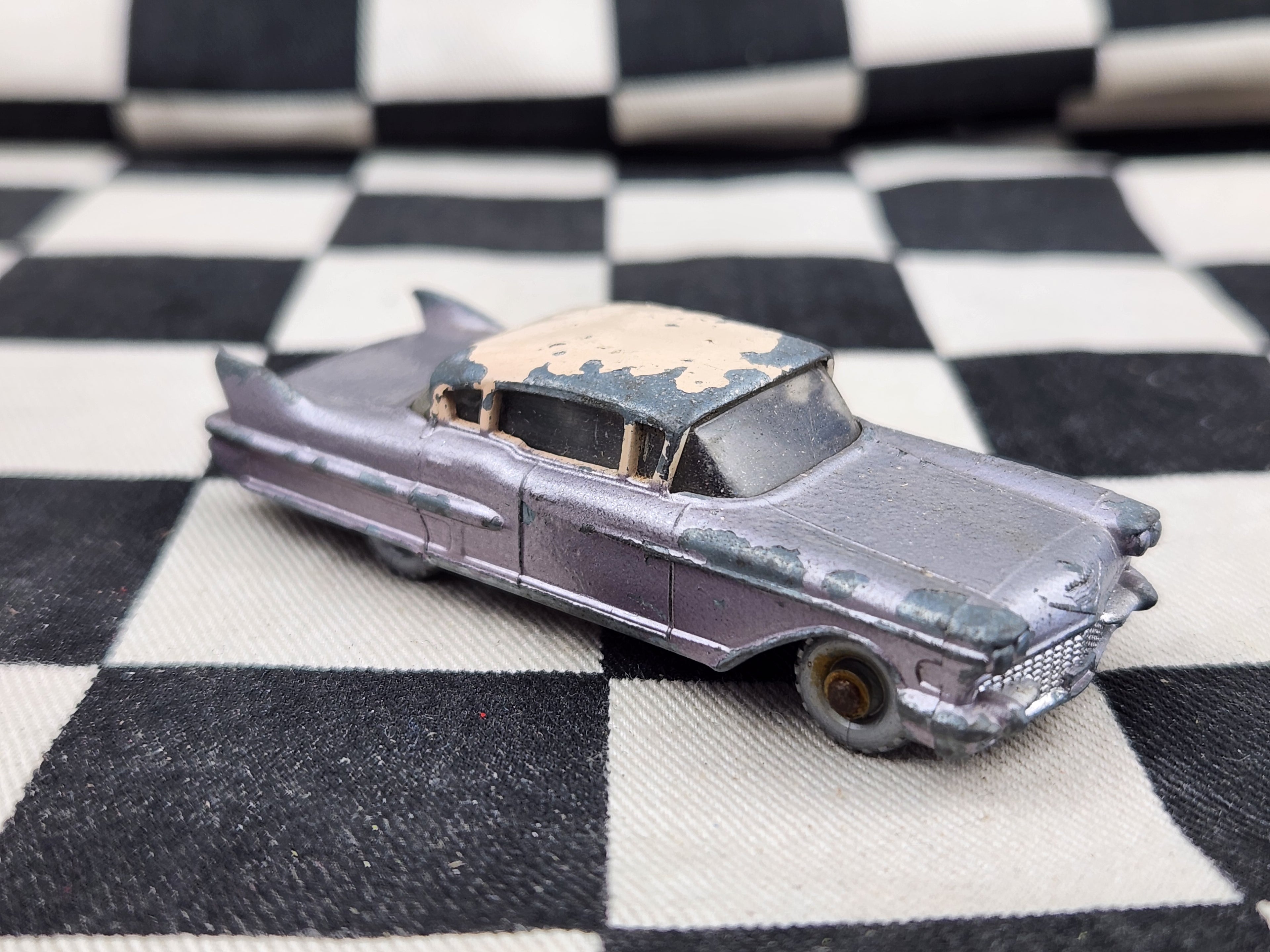 Vintage Loose Matchbox Lesney Cadillac Sixty Special MAROON BASE VARIATION
