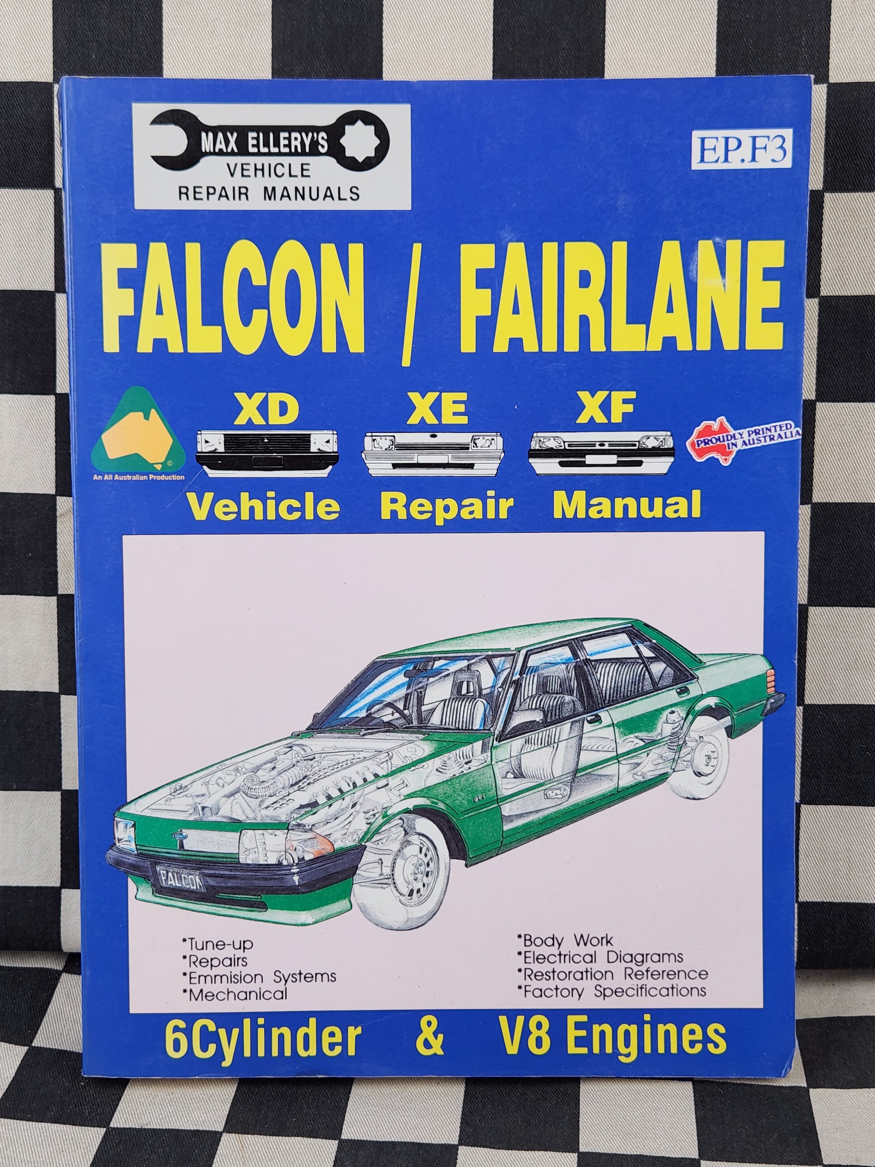 XD XE XF Falcon Fairlane 6cyl & V8 Ute Wagon Sedan Van Workshop Manual