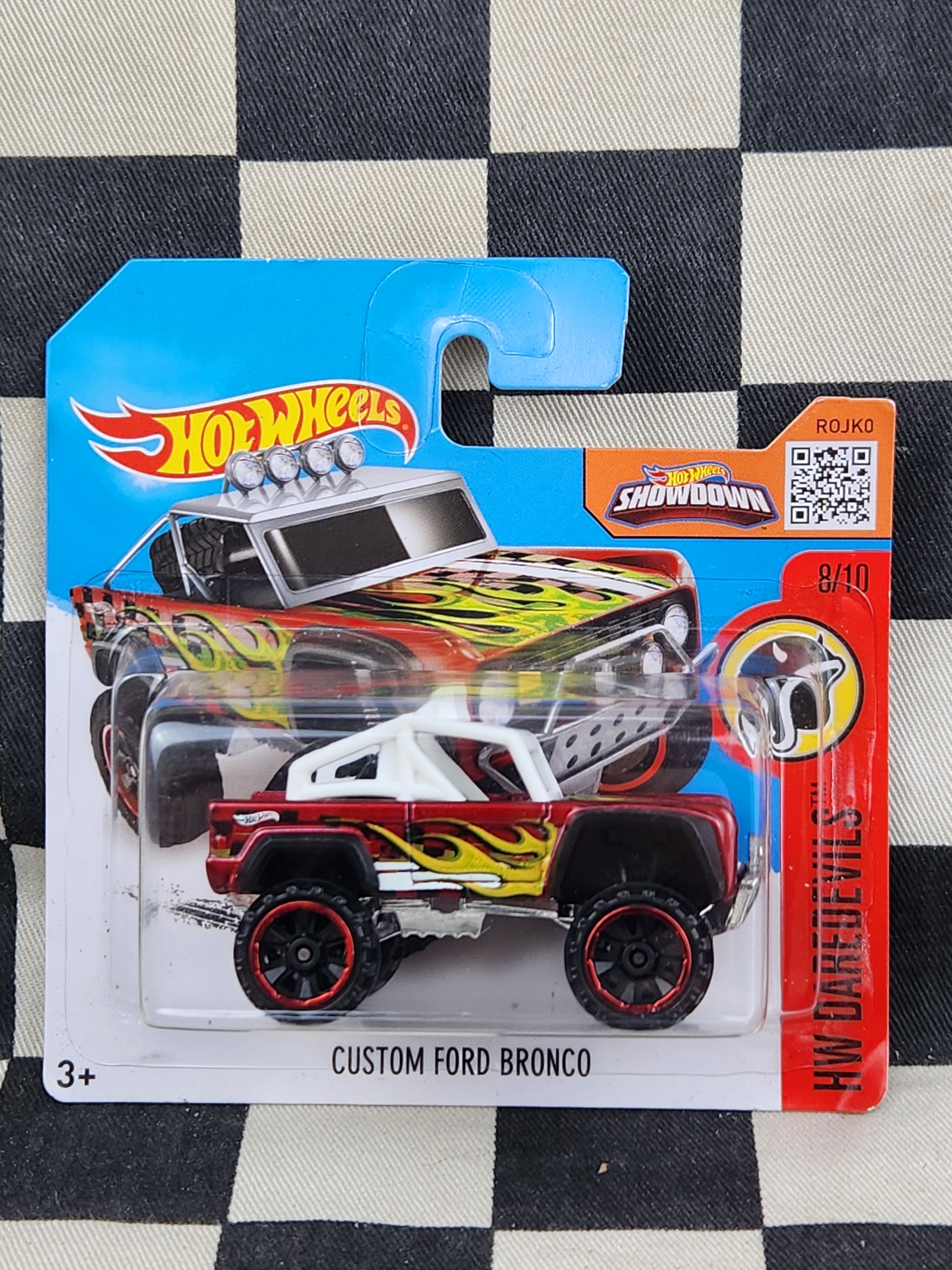 Hot Wheels 2016 Daredevils Custom Ford Bronco Red SC