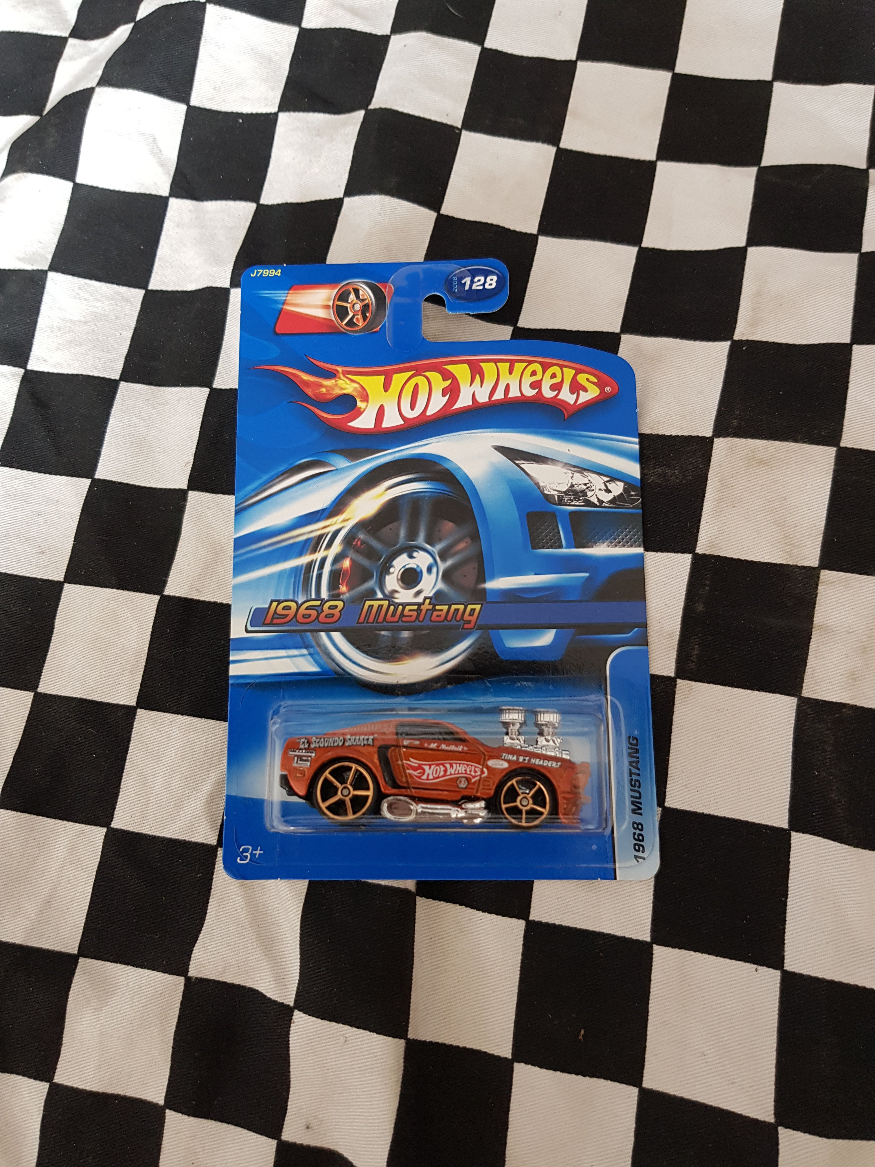Hot Wheels 2006 Dark Orange w gold FTE wheels VARIATION 1968 Mustang
