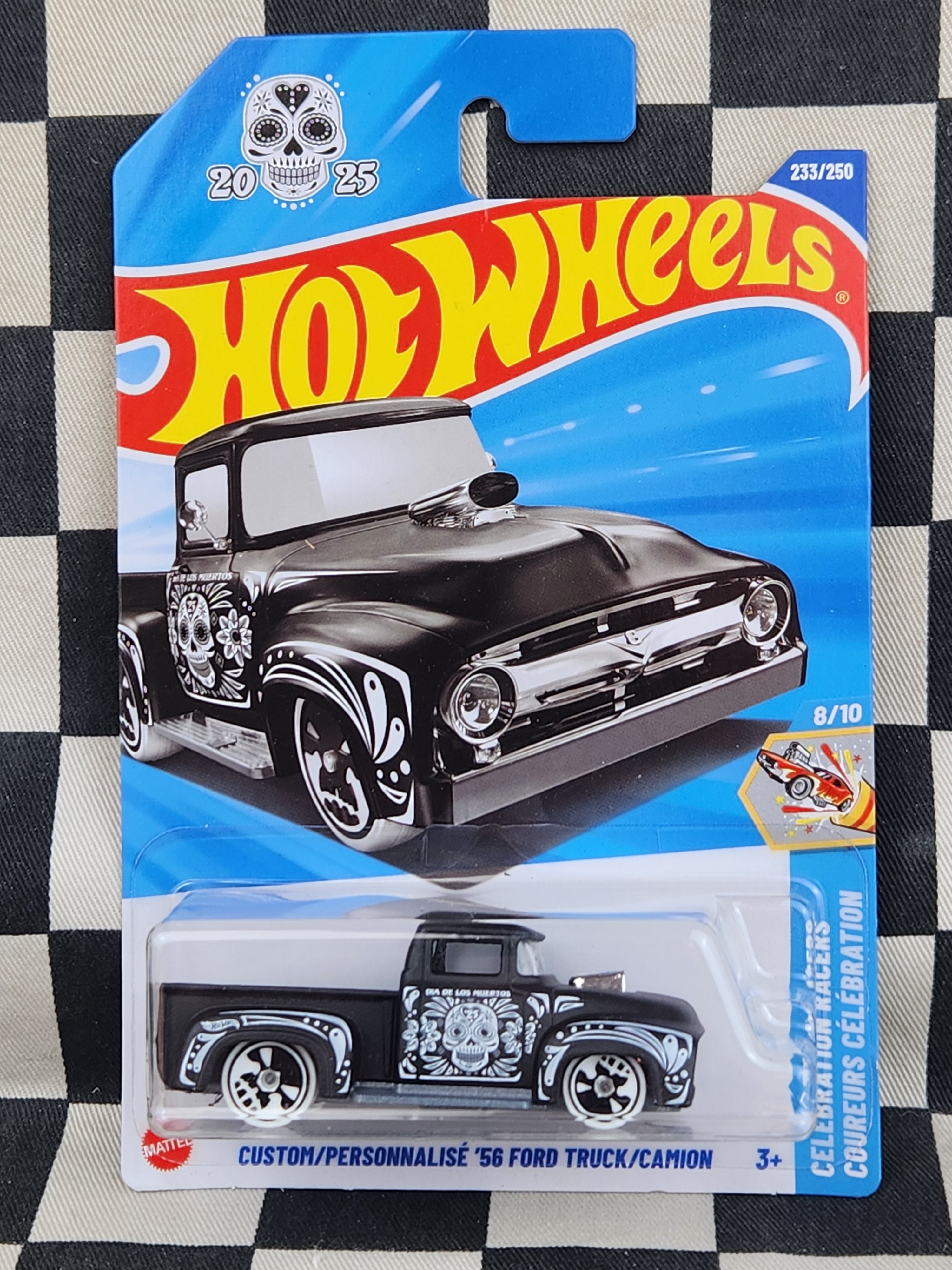 Hot Wheels 2025 Celebration Racers Day of the Dead Custom 56 Ford F100 Pickup
