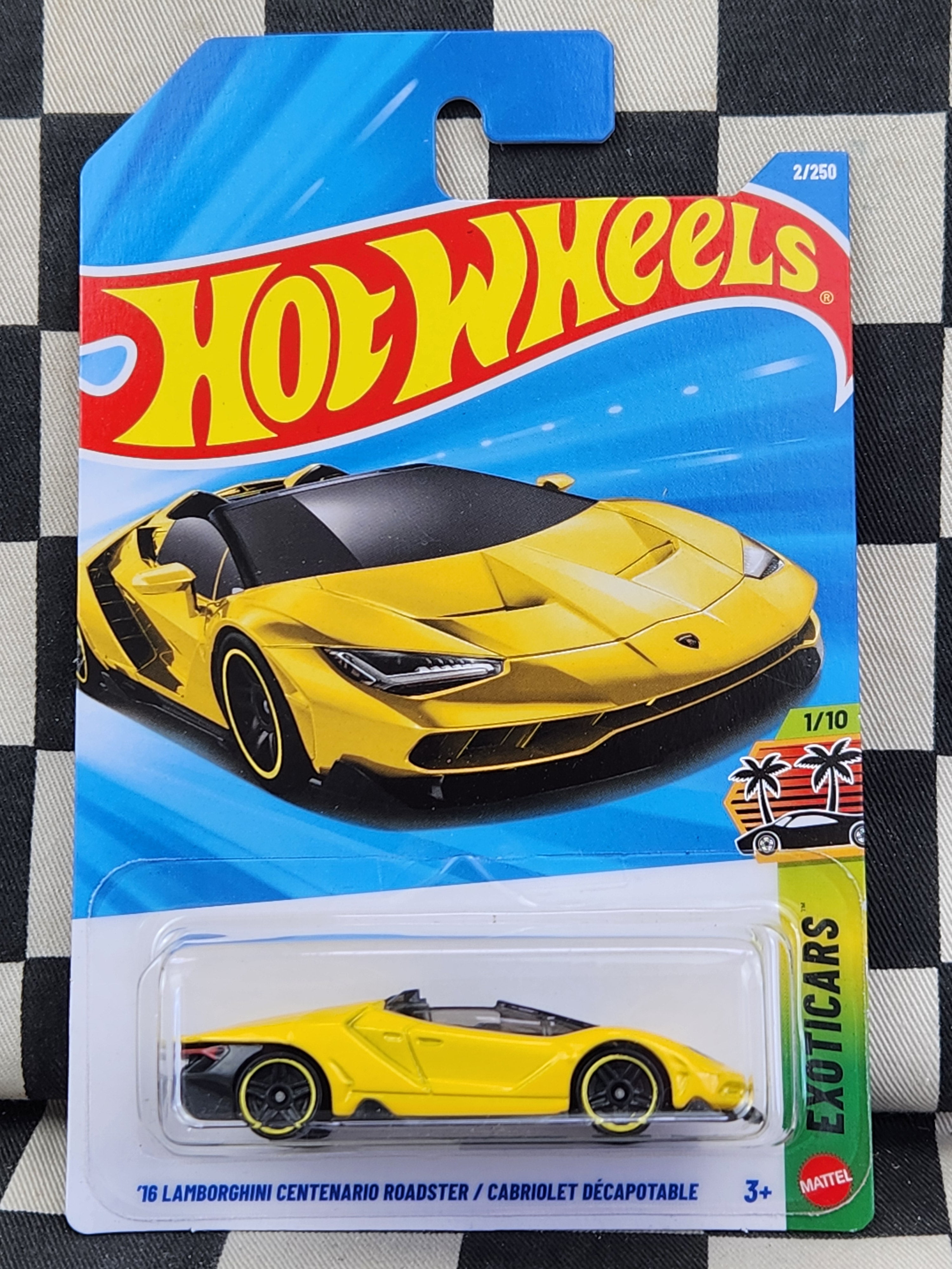 Hot Wheels 2026 Exoticars 16 Lamborghini Centenario Roadster Yellow
