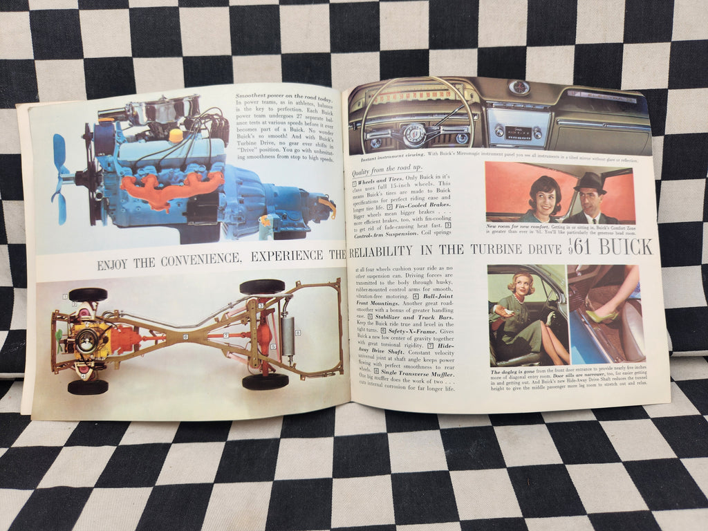 Genuine 1961 Buick Full Size Turbine Drive Sales Brochure