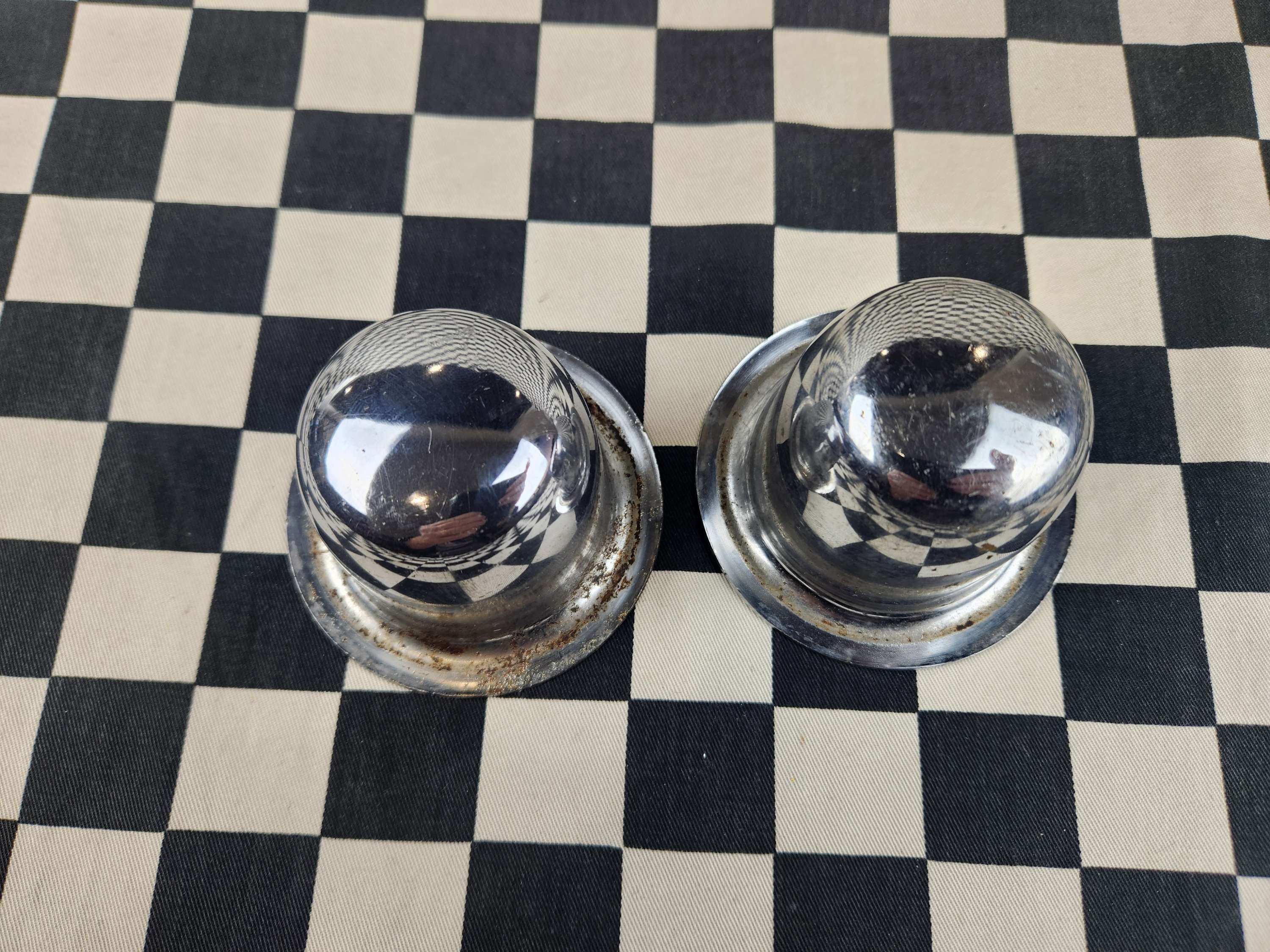 Original Pair of 60s Holden Chrome Domes