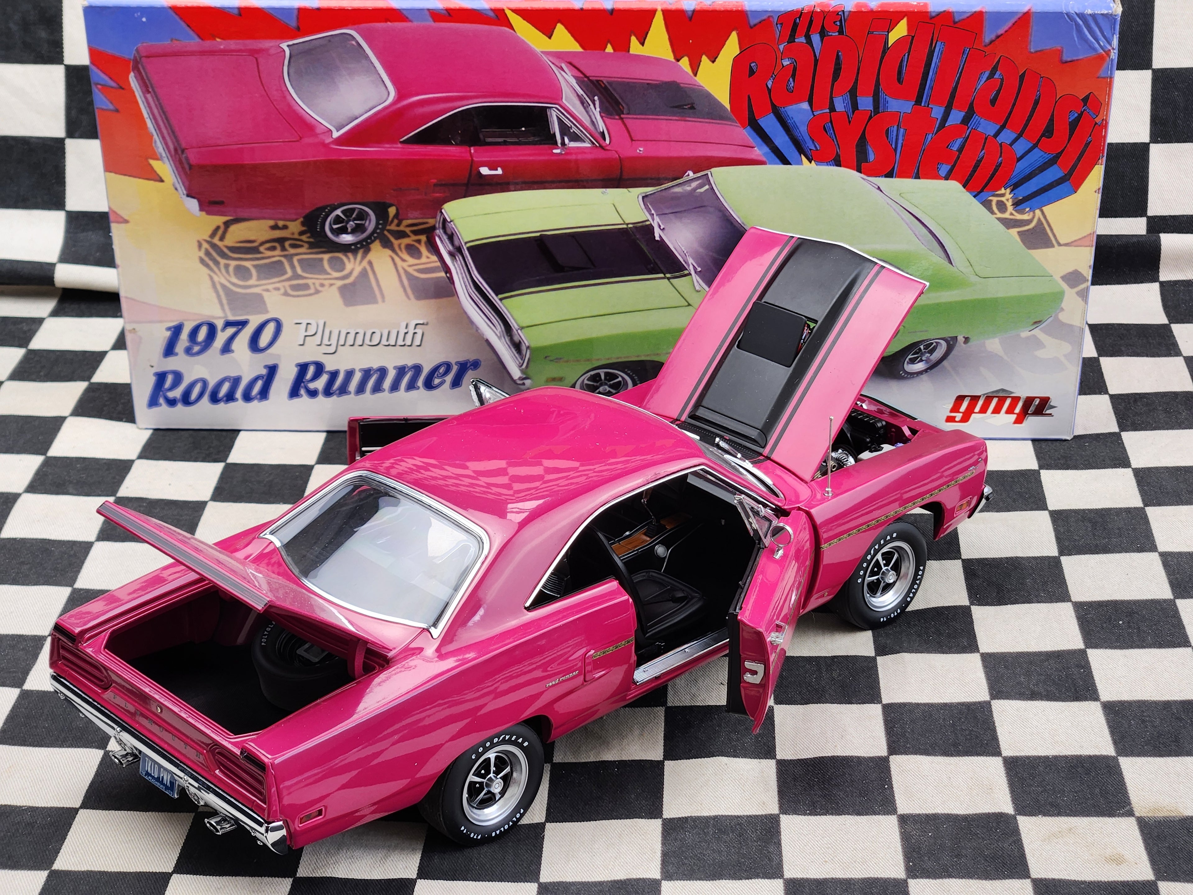 Rare 1/18 GMP 1970 Plymouth Road Runner RTS Rapid Transit System