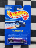 Hot Wheels 1991 Blue Card Silhouette II Purple