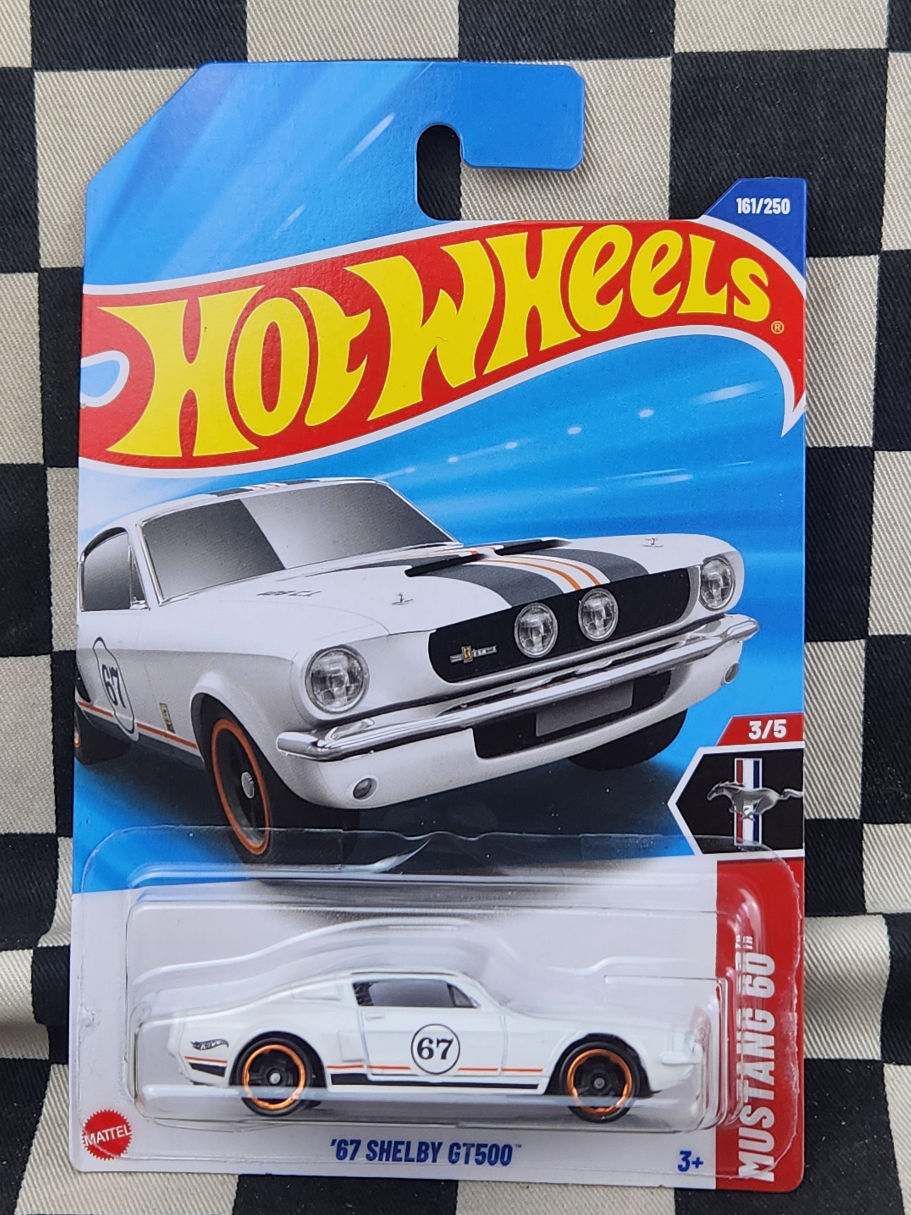 Hot Wheels 2025 Mustang 60th 67 Shelby GT500 White