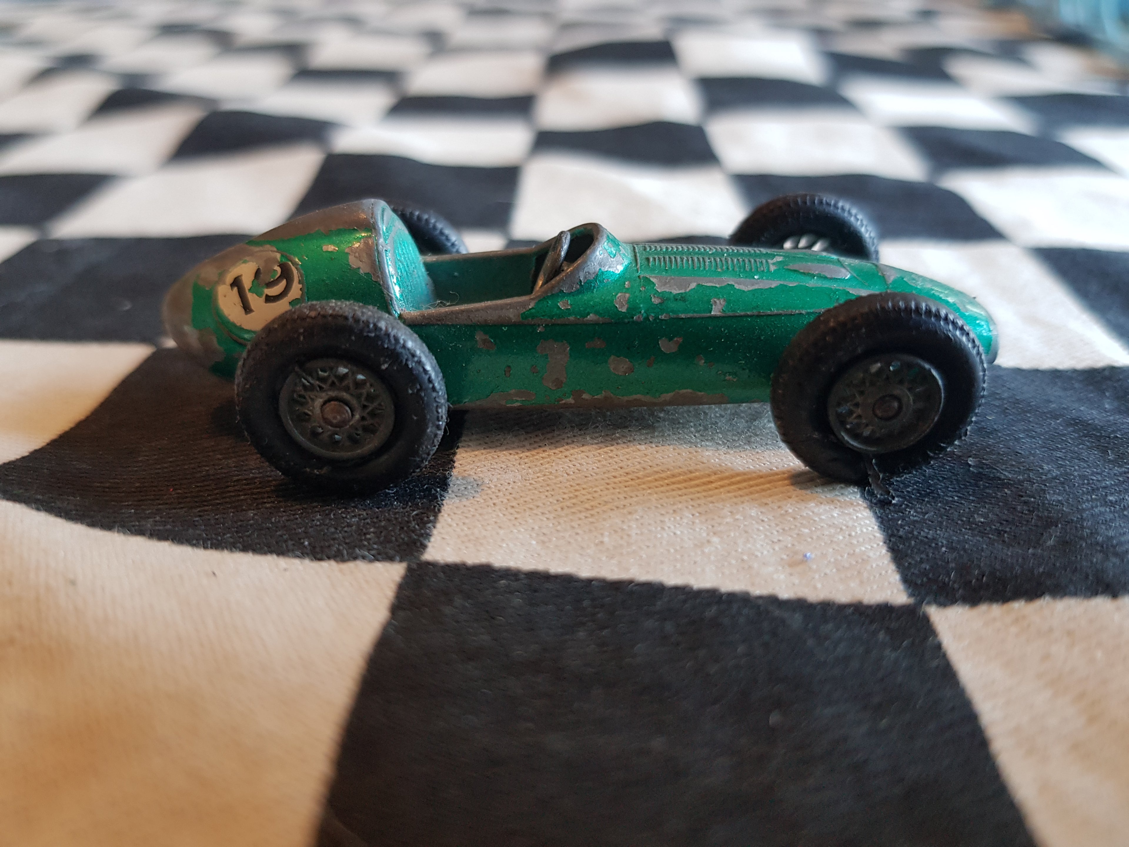 Vintage Loose Lesney Aston Martin DBR 5 Green