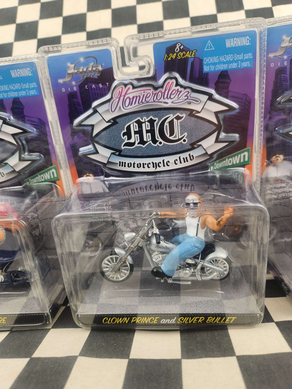 RARE! Jada Homie Rollers Motorcycle Club 1/24 Scale Bike & Rider Your Choice Of