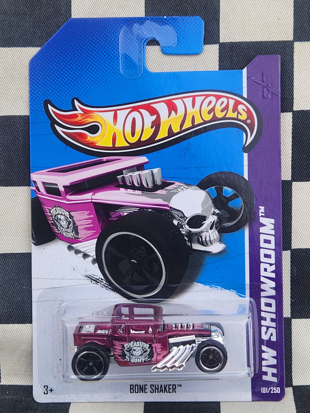 Hot Wheels 2013 Showroom SUPER TREASURE HUNT Bone Shaker Pink