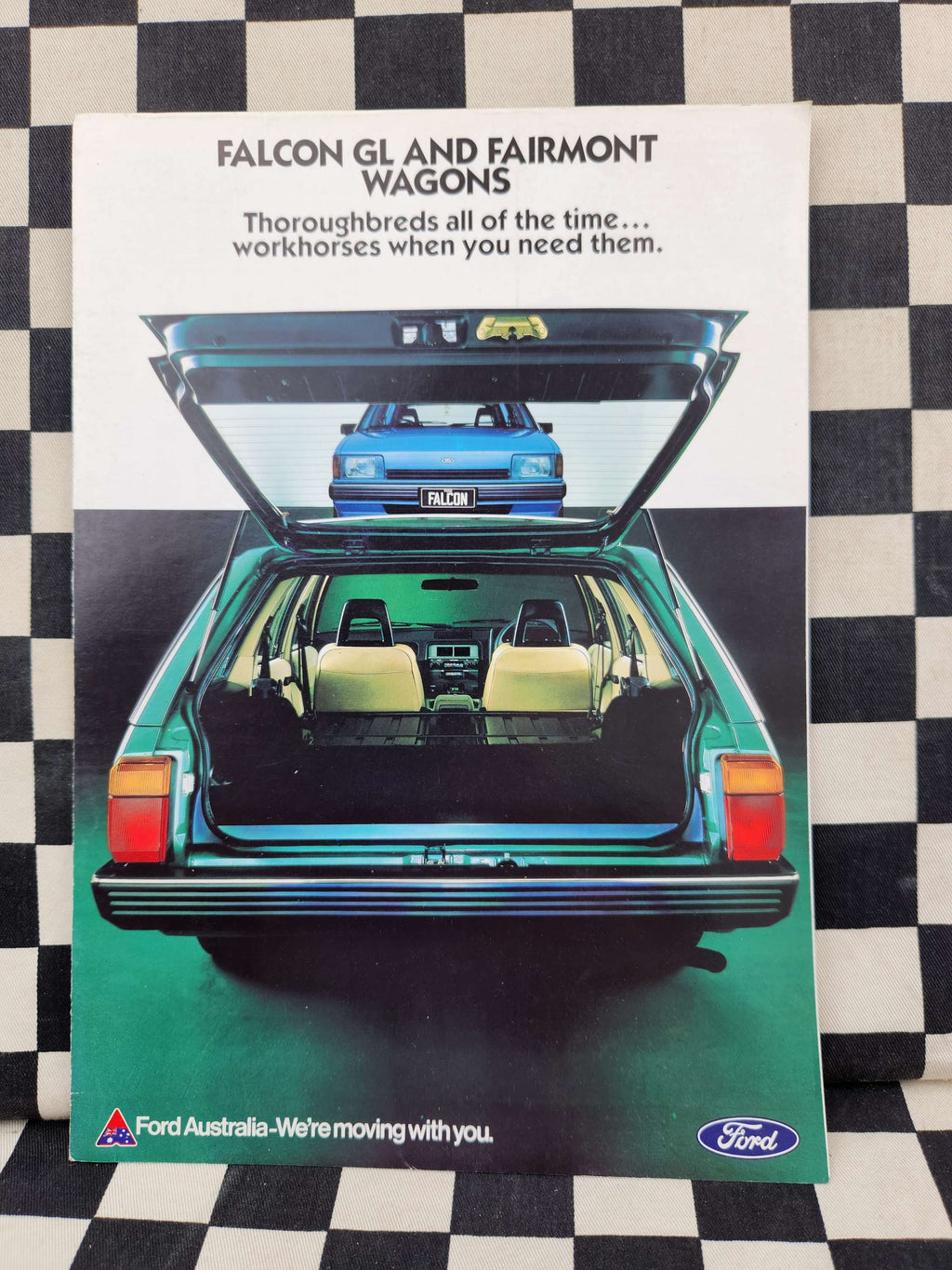 Ford XE Falcon Fairmont Ghia Wagon Fold Out Sales Brochure