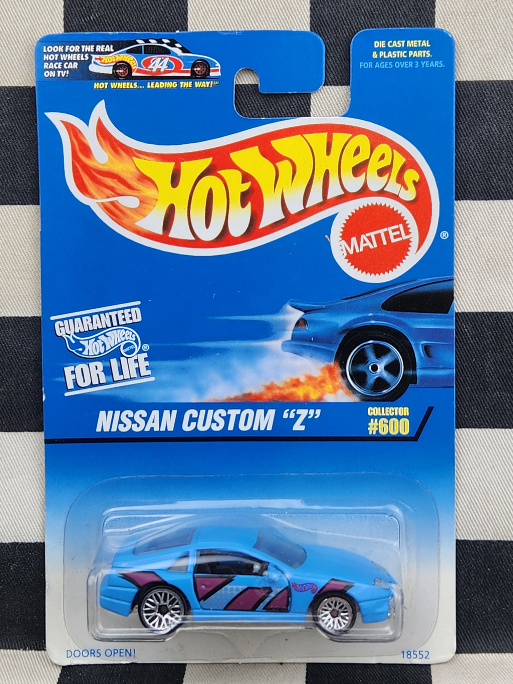 Hot Wheels 1996 #600 Nissan Custom Z Blue