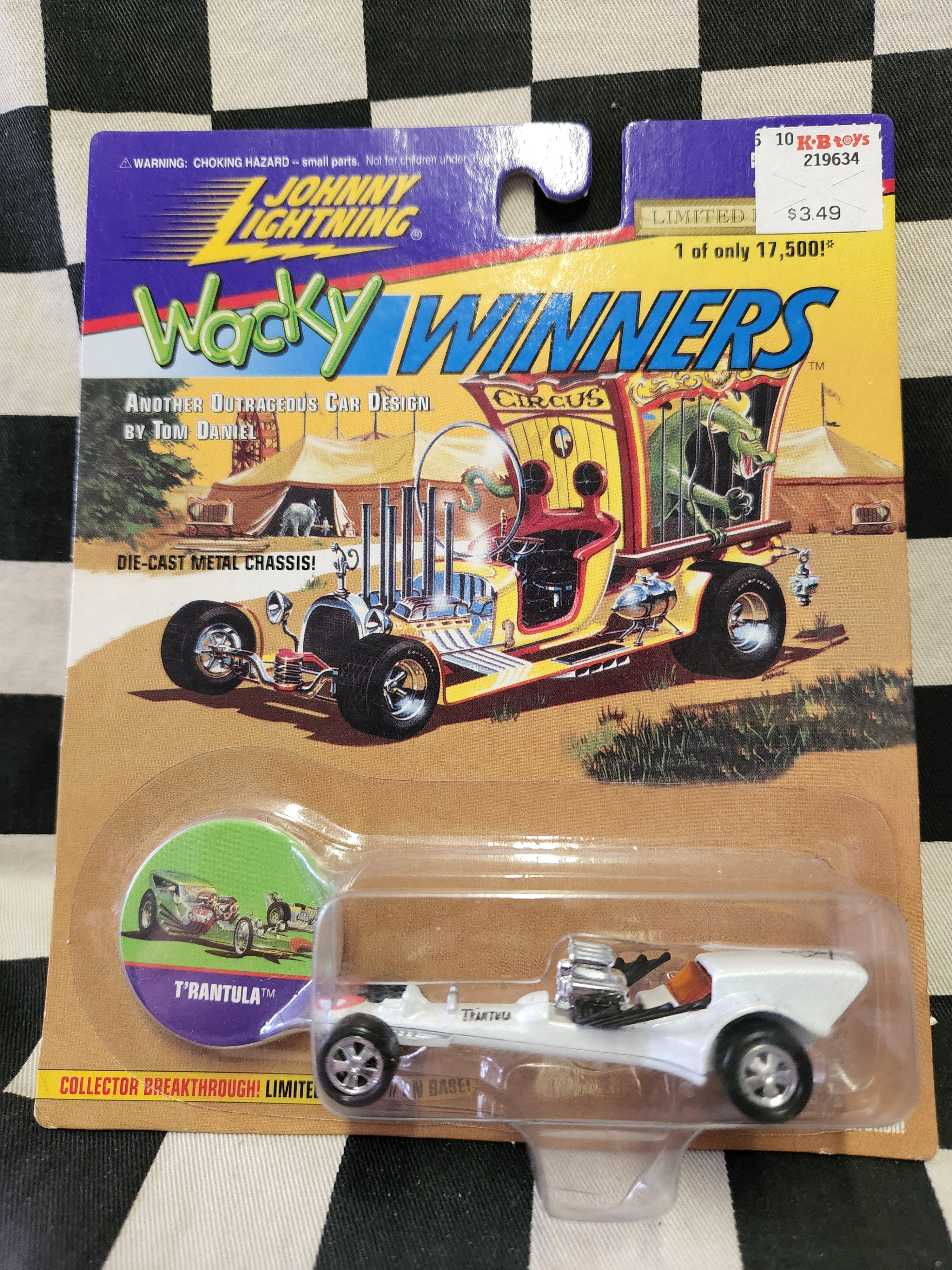 Johnny Lightning Wacky Winners Tom Daniel T'Rantula White Ed Roth Rat Fink Moon