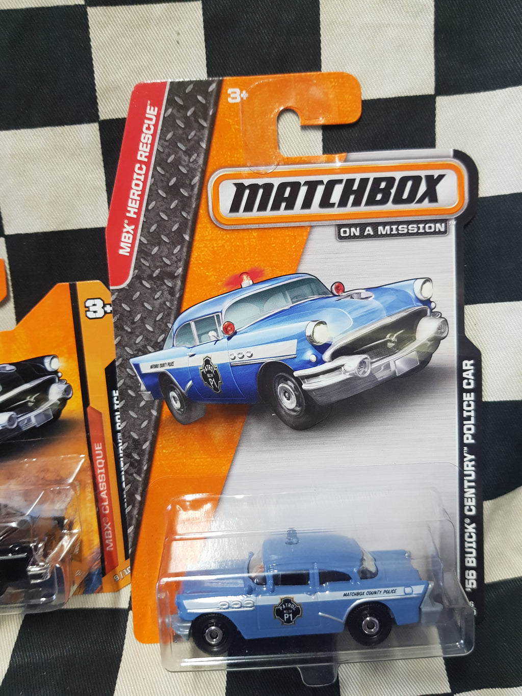 Matchbox 56 Buick Century Police Car Choice of Colours/Cards