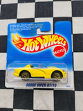 Hot Wheels 1996 Dodge Viper RT/10 Yellow Short Card