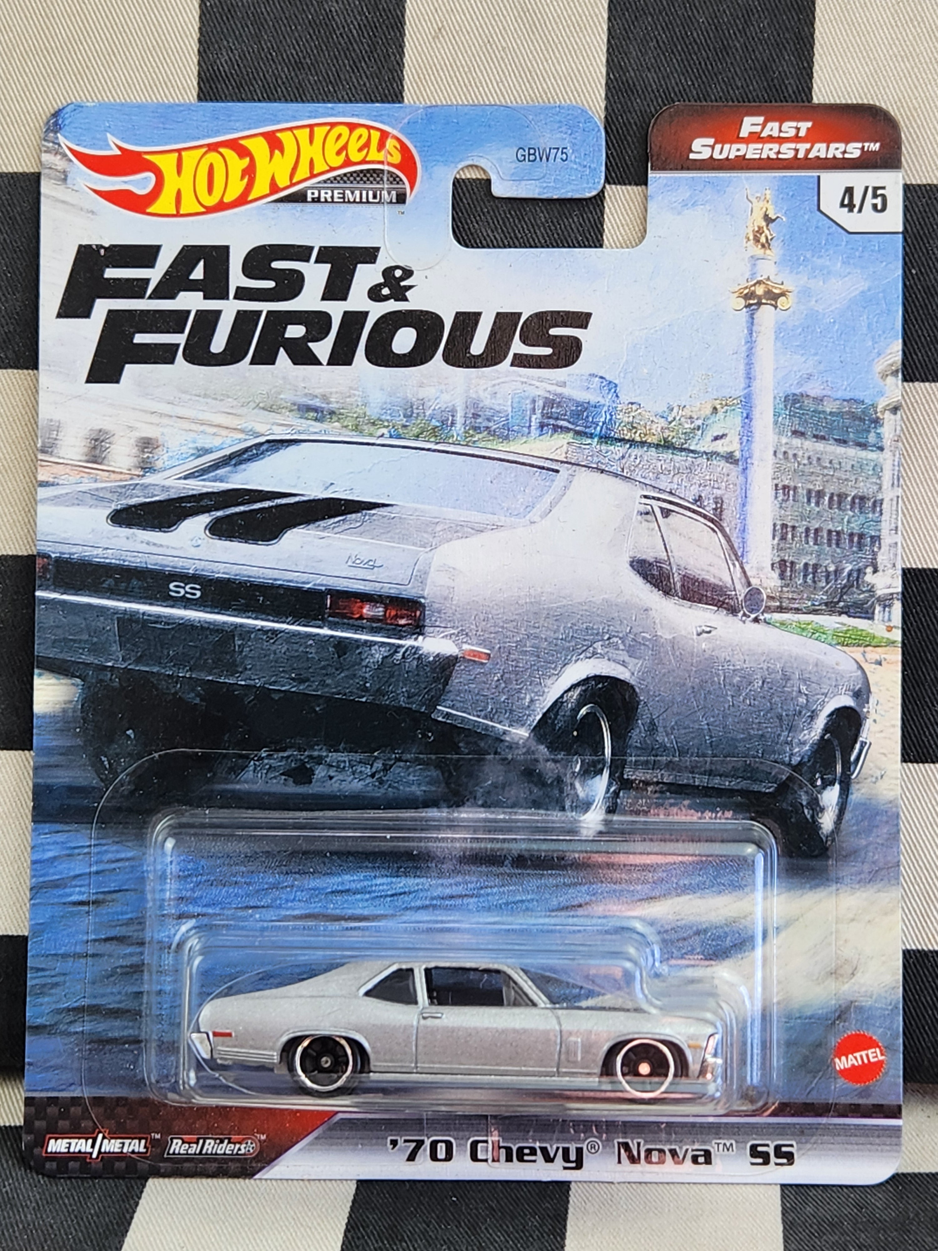 Hot Wheels Premium Fast & Furious Fast Superstars 70 Chevy Nova SS