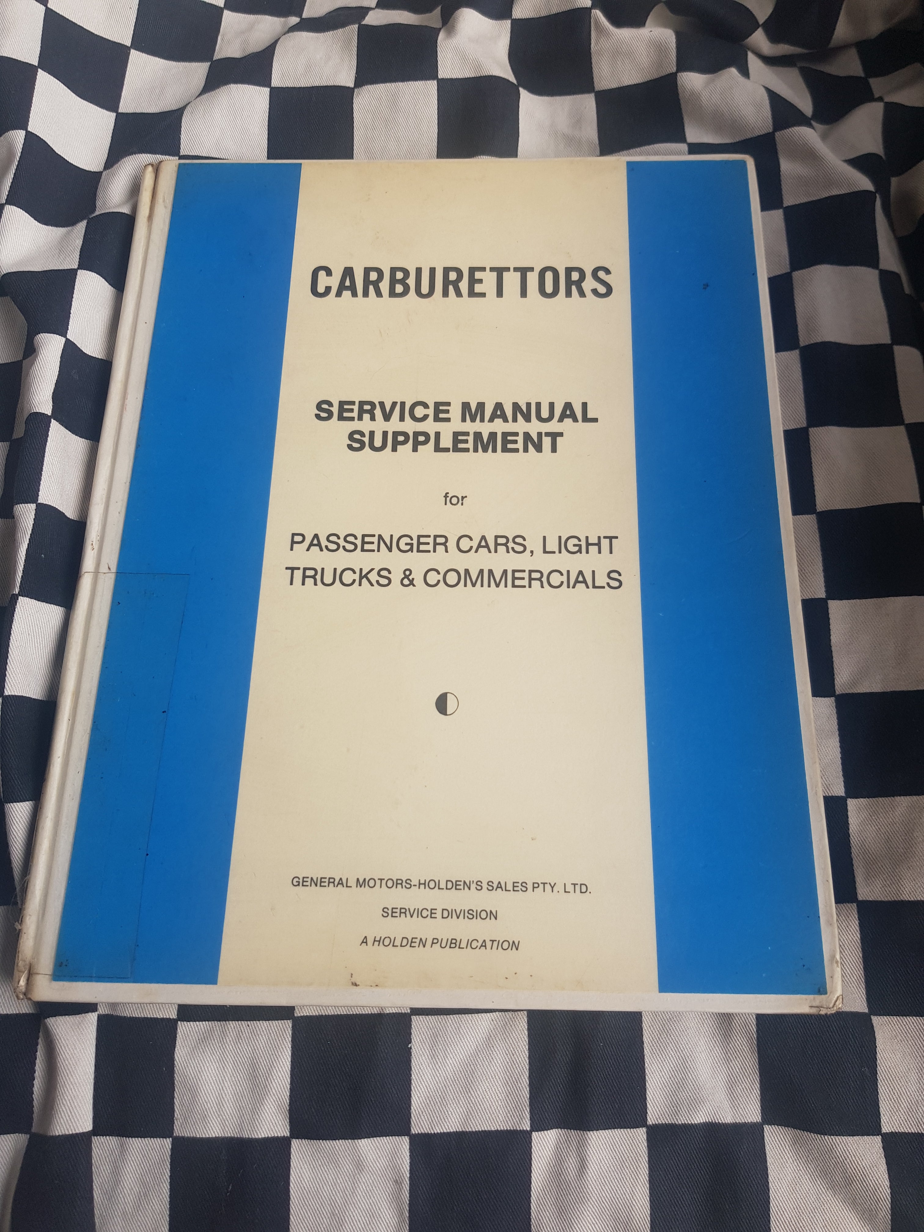 Genuine Holden Carburettors Workshop Manual