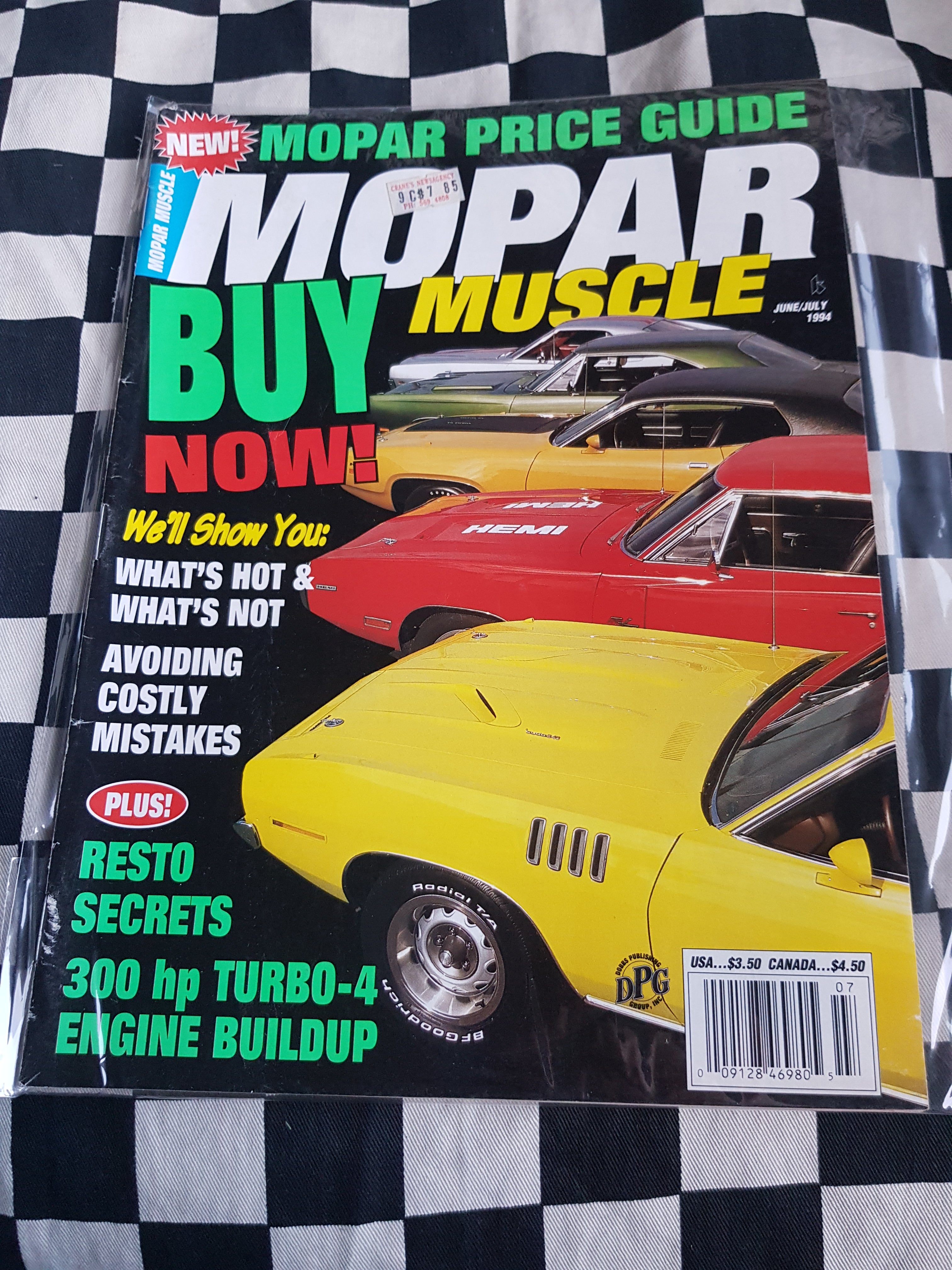 Mopar Muscle 6-7/94 Magazine Dodge Plymouth Hemi Charger Valiant