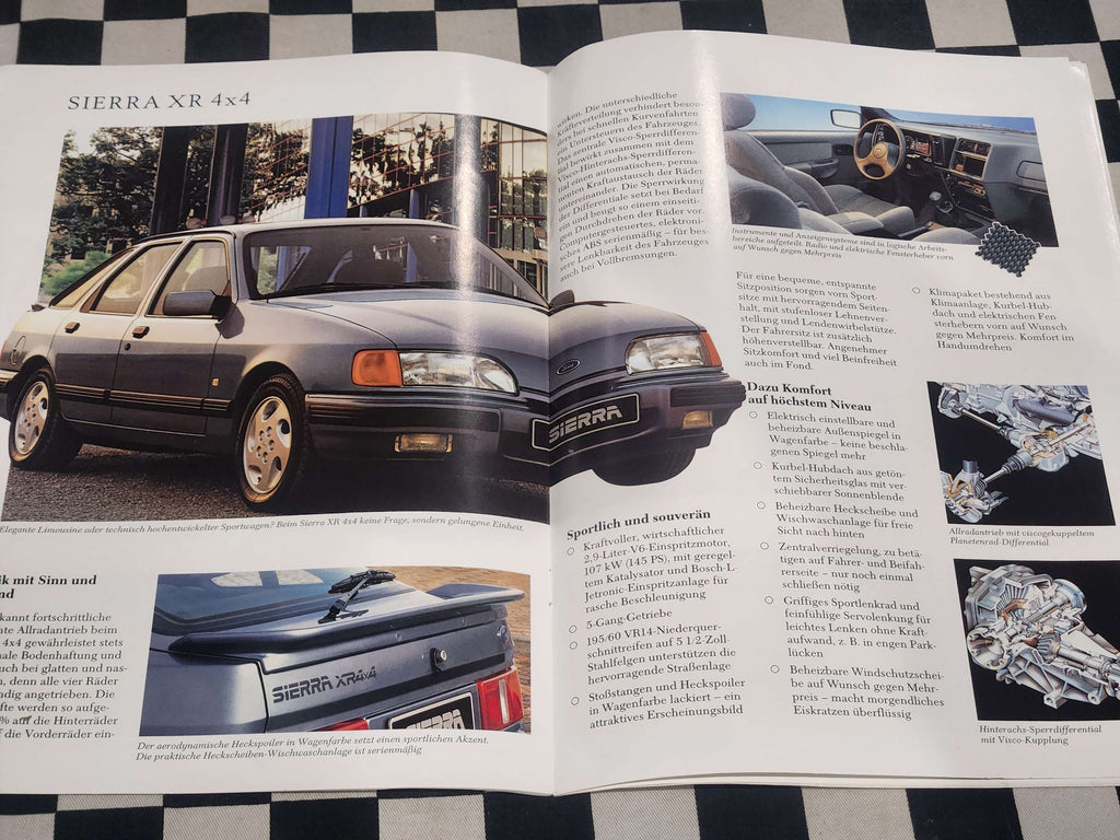 Ford Sierra Full Sales Brochure Nov 1988