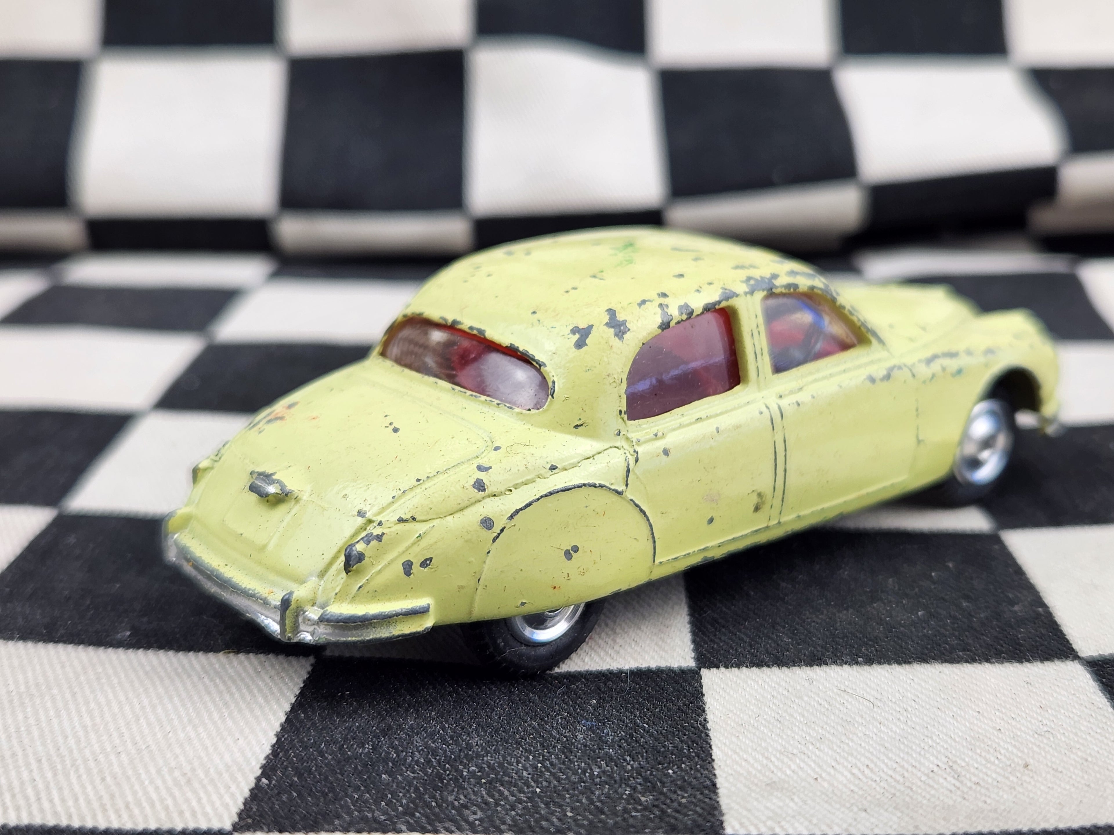Vintage Loose Corgi Jaguar 2.4 litre Lemon Yellow